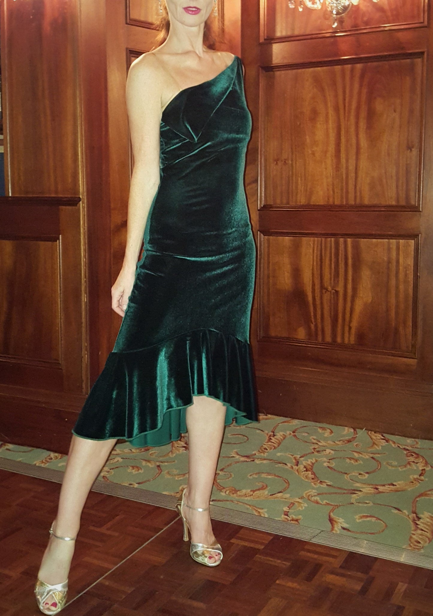 VALENTINA Velvet tango dress