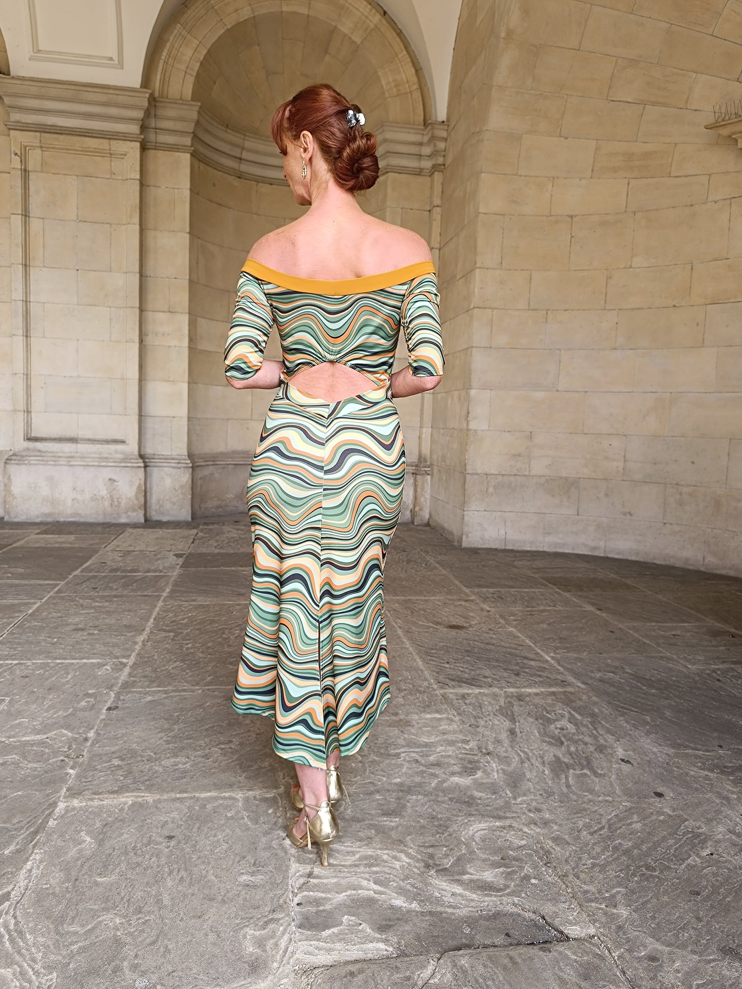 DESPINA Tango Bardot dress