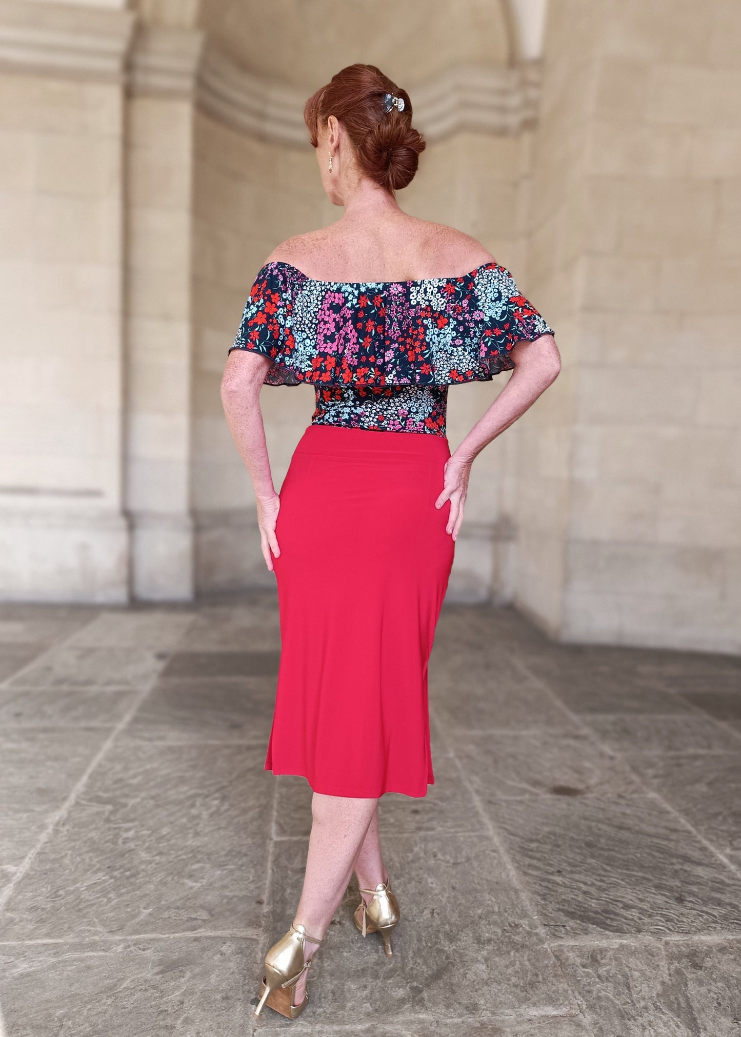 FERNANDA Pencil Bardot dress