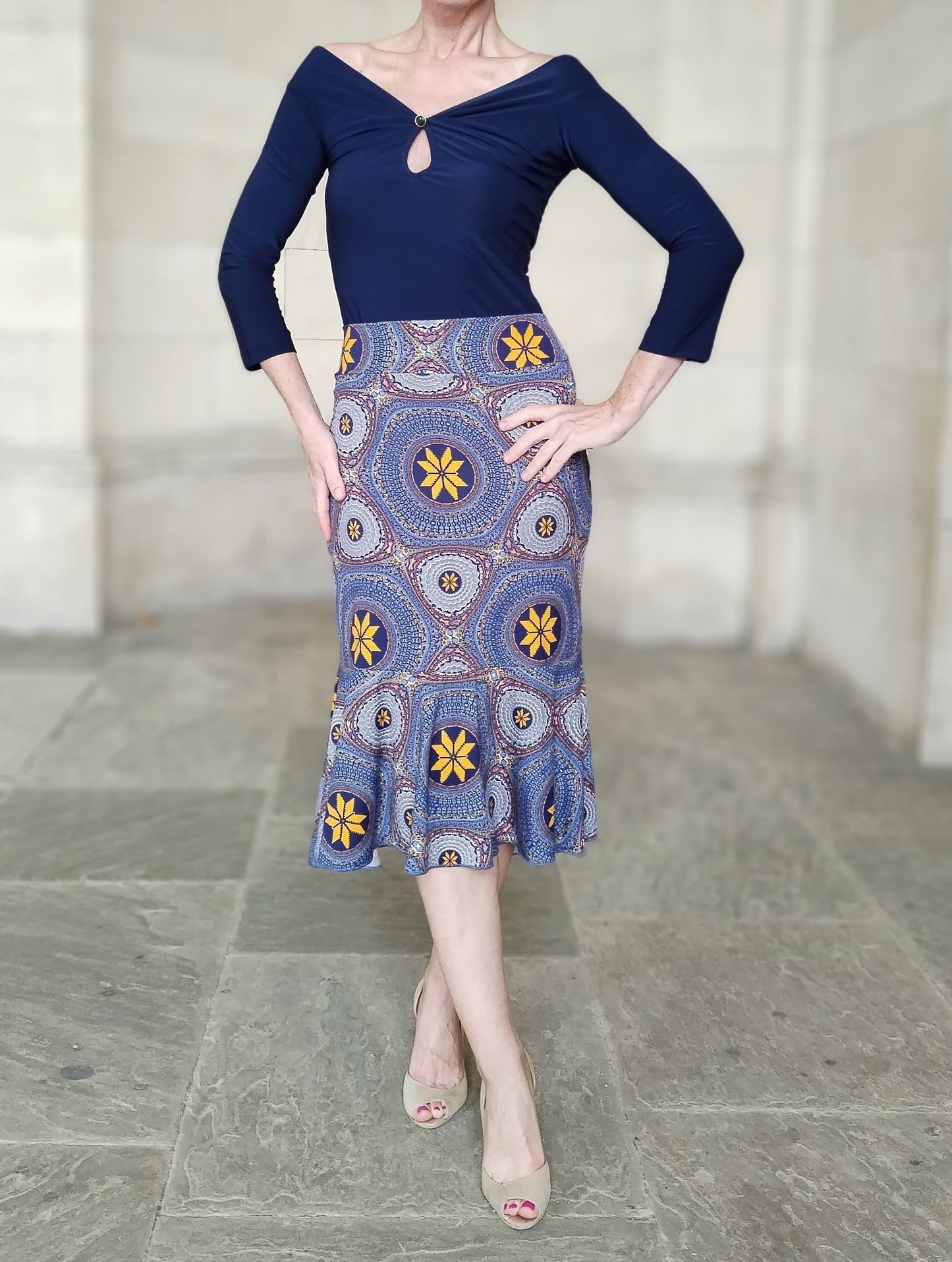 EVITA Tango frill skirt