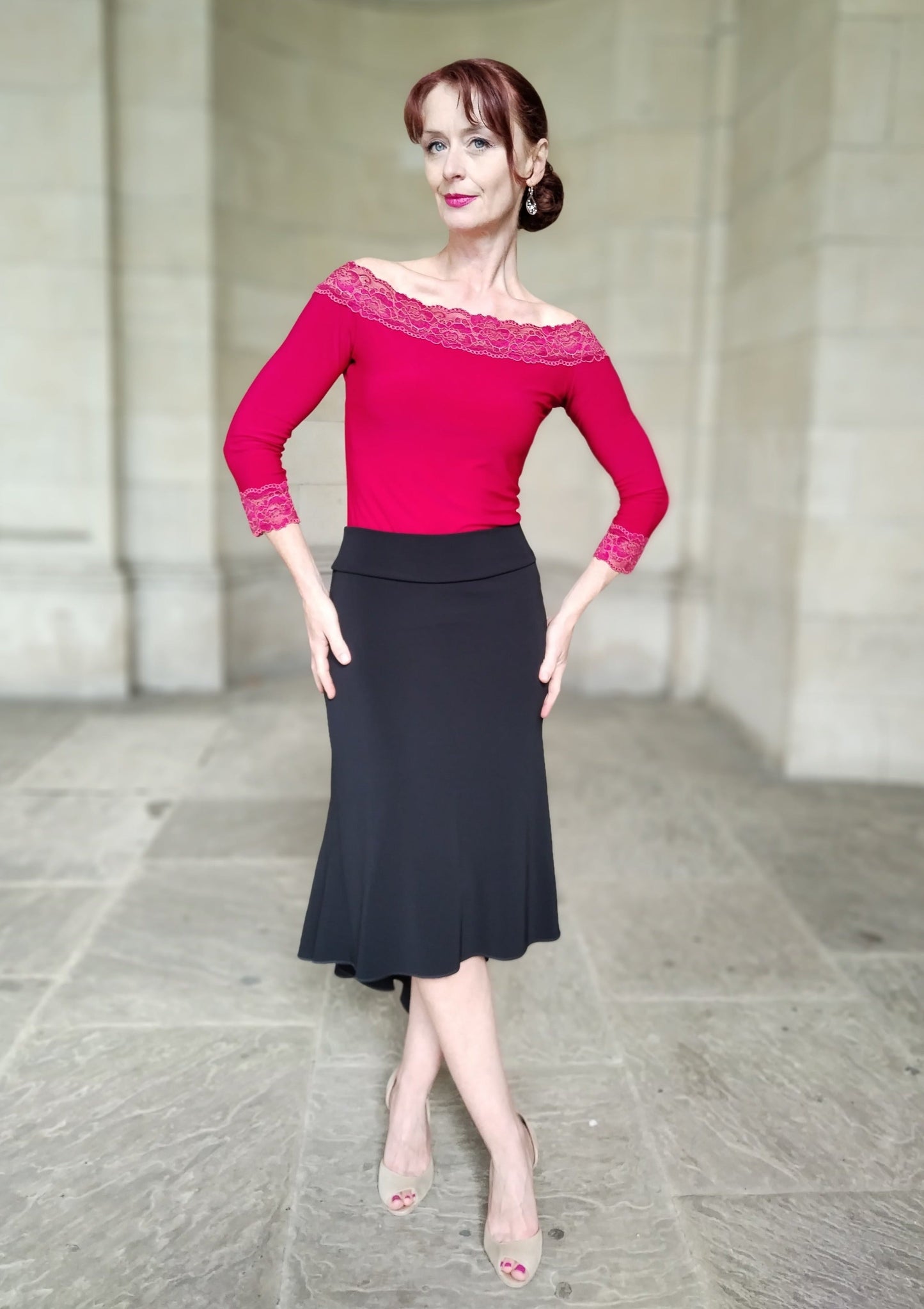 ORNELLA Tango top with lace