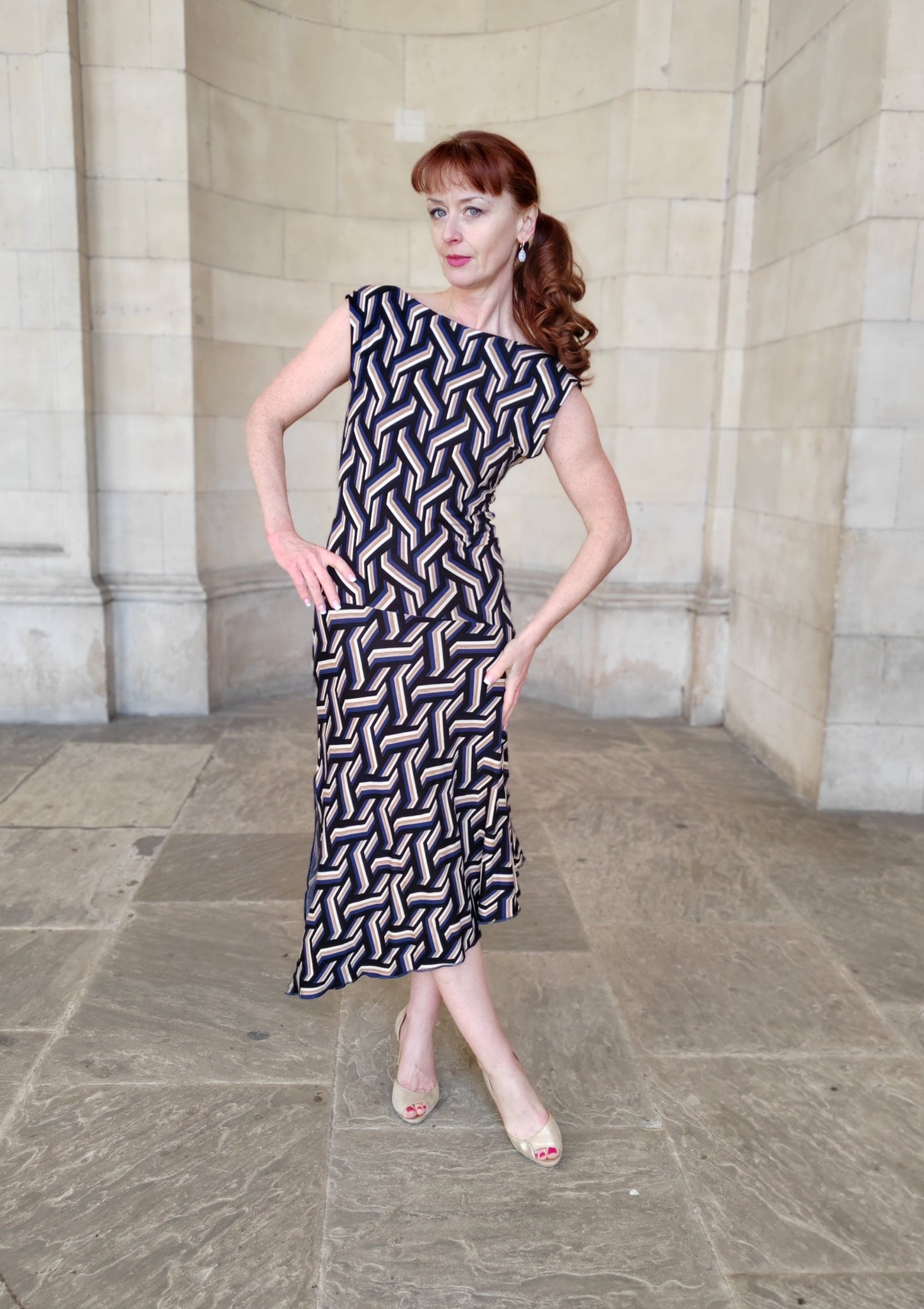 SYBIL Art deco Tango dress