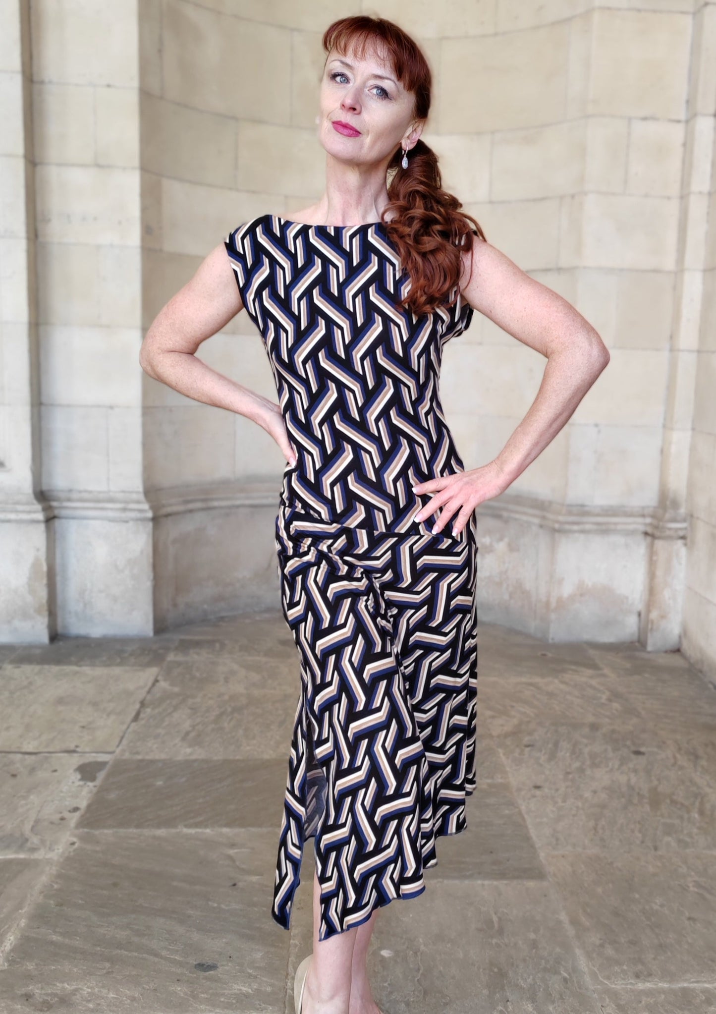SYBIL Art deco Tango dress