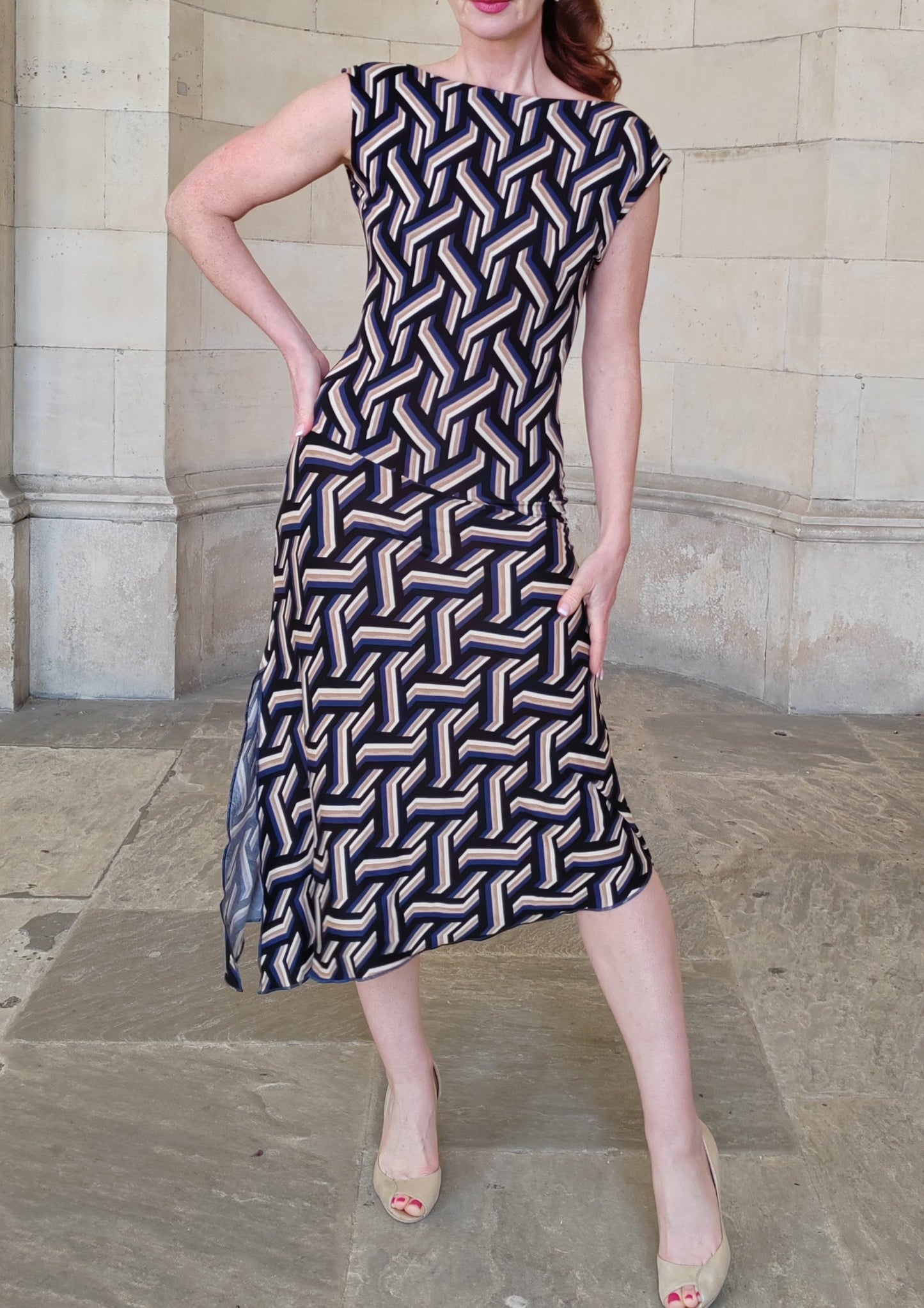 SYBIL Art deco Tango dress