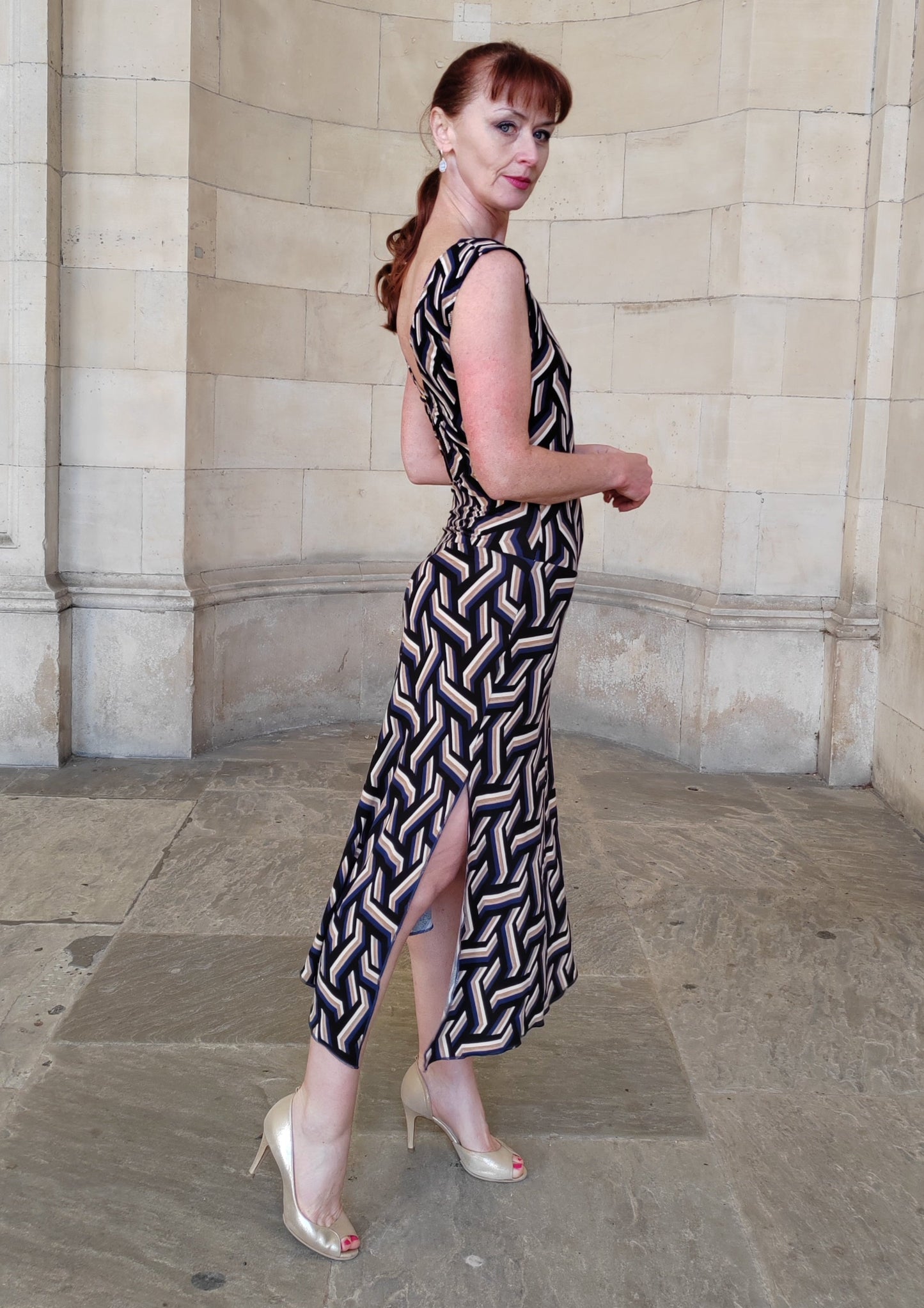 SYBIL Art deco Tango dress
