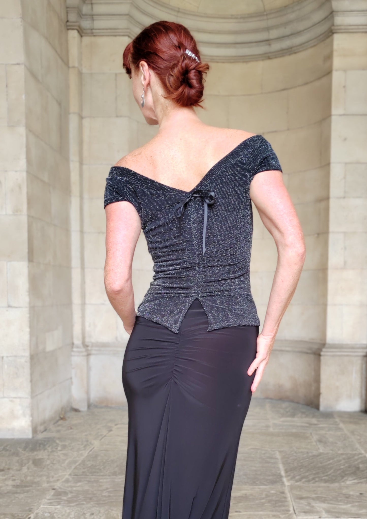 FELICITY short sleeve Bardot top