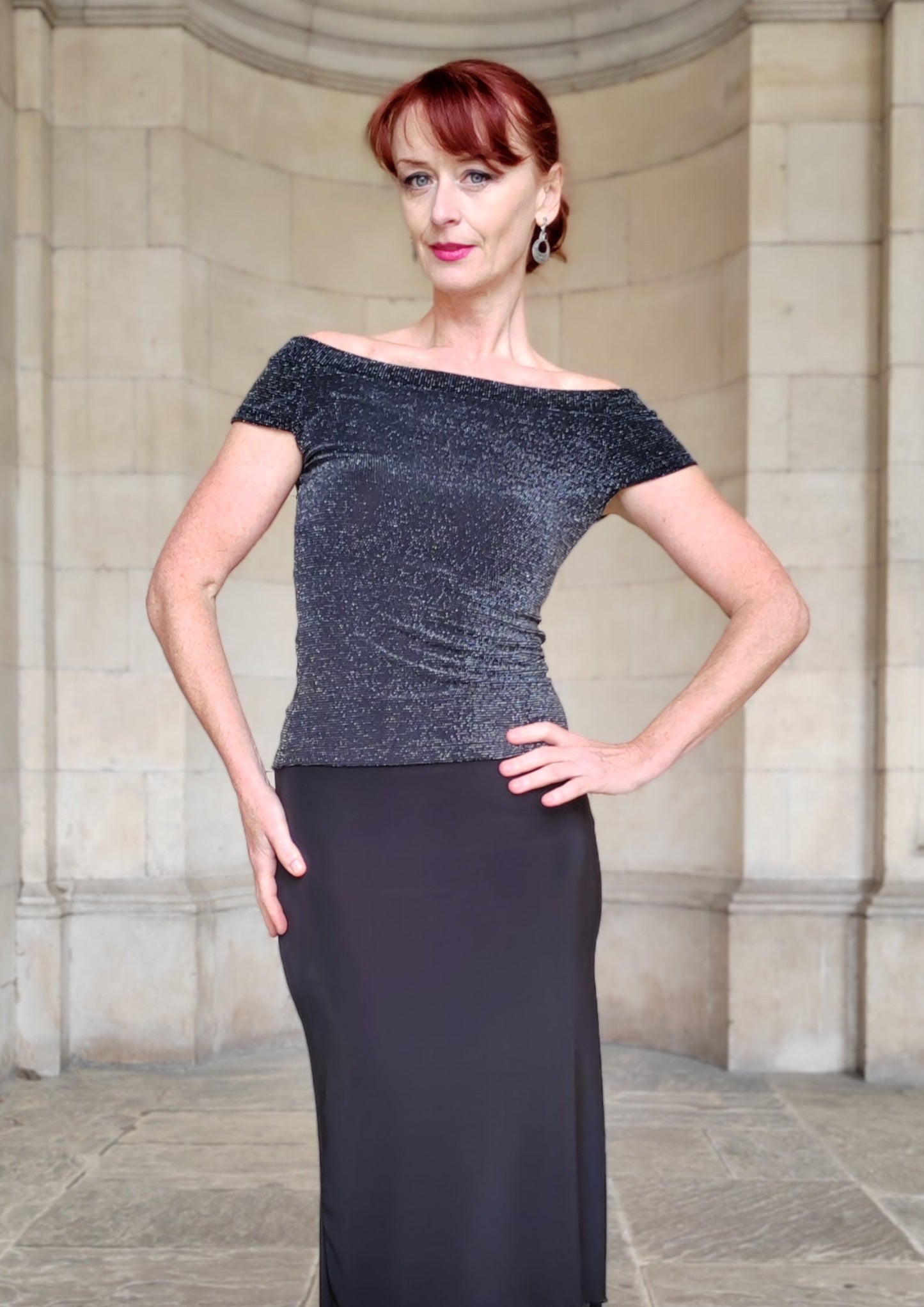 FELICITY short sleeve Bardot top