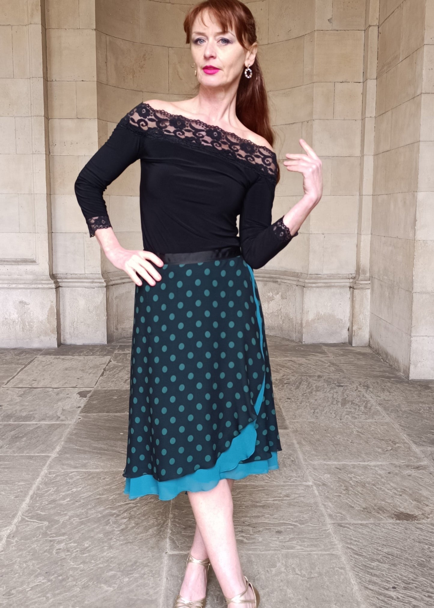 TANGO WRAP SKIRT Polka Dots