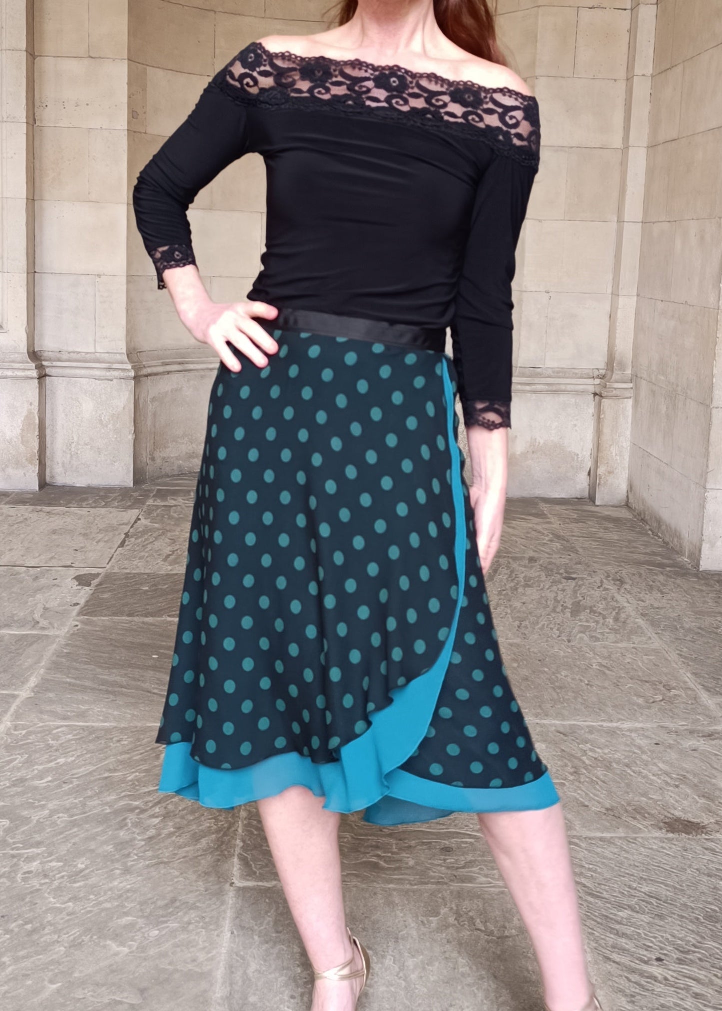 TANGO WRAP SKIRT Polka Dots