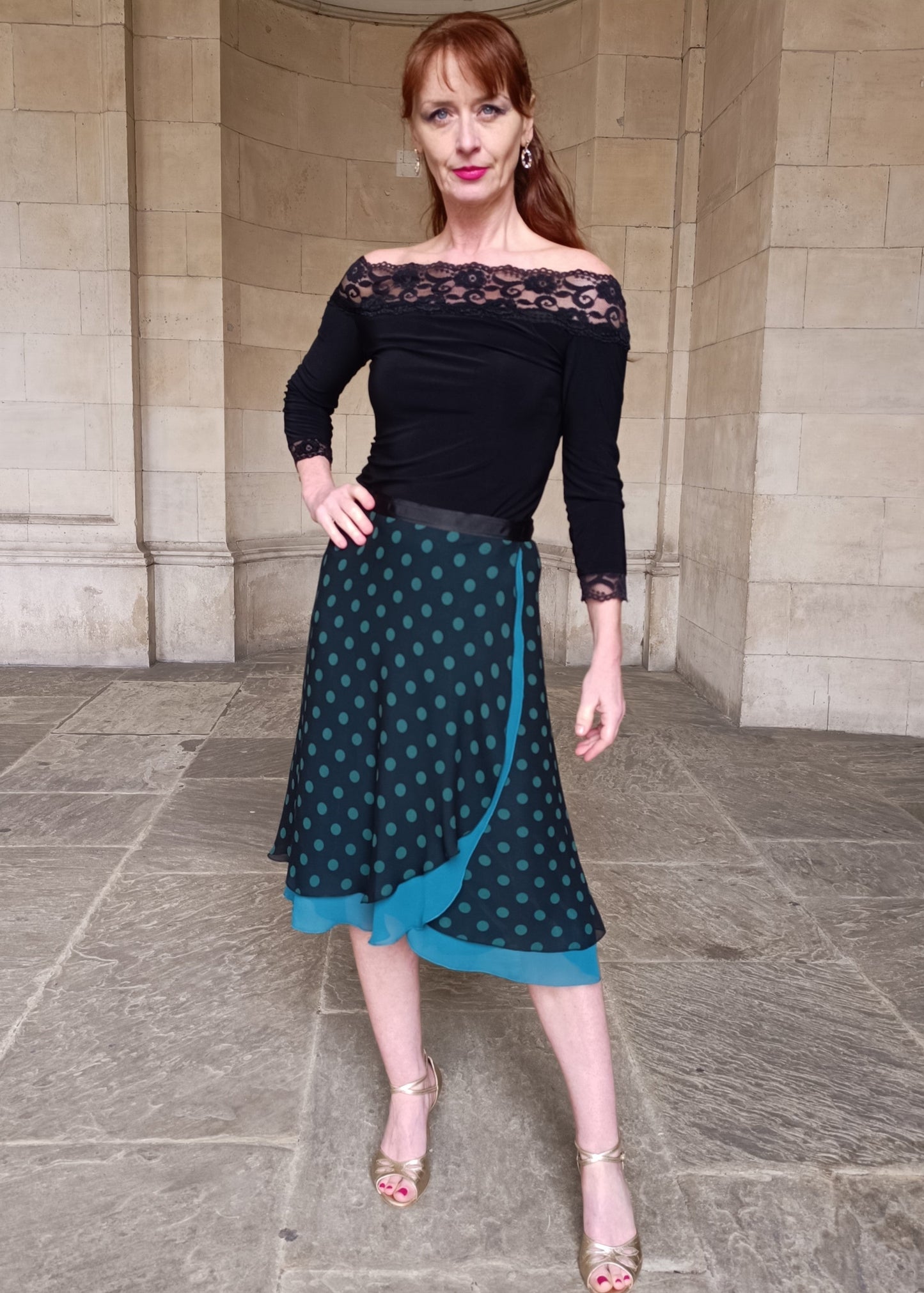 TANGO WRAP SKIRT Polka Dots