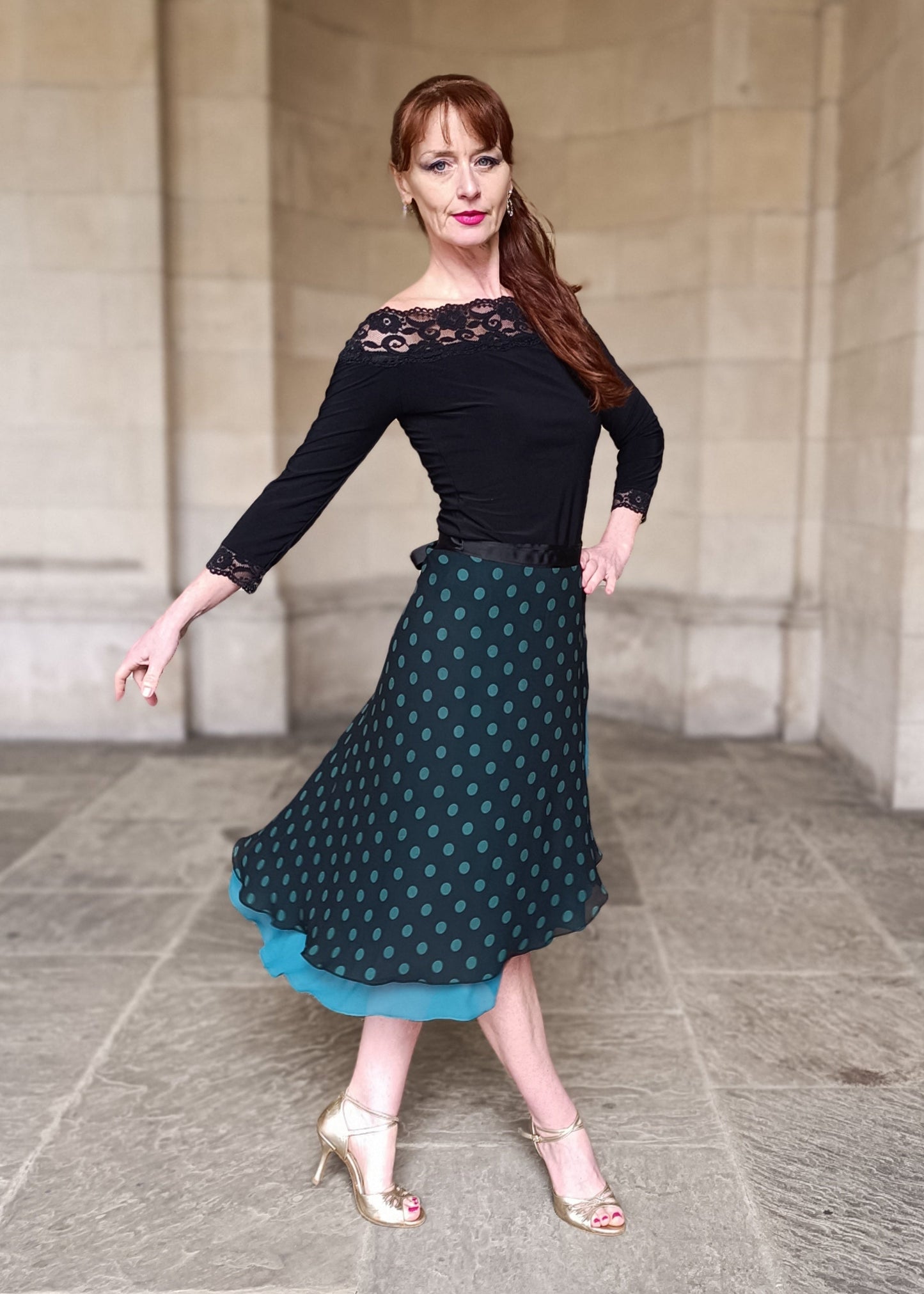 TANGO WRAP SKIRT Polka Dots