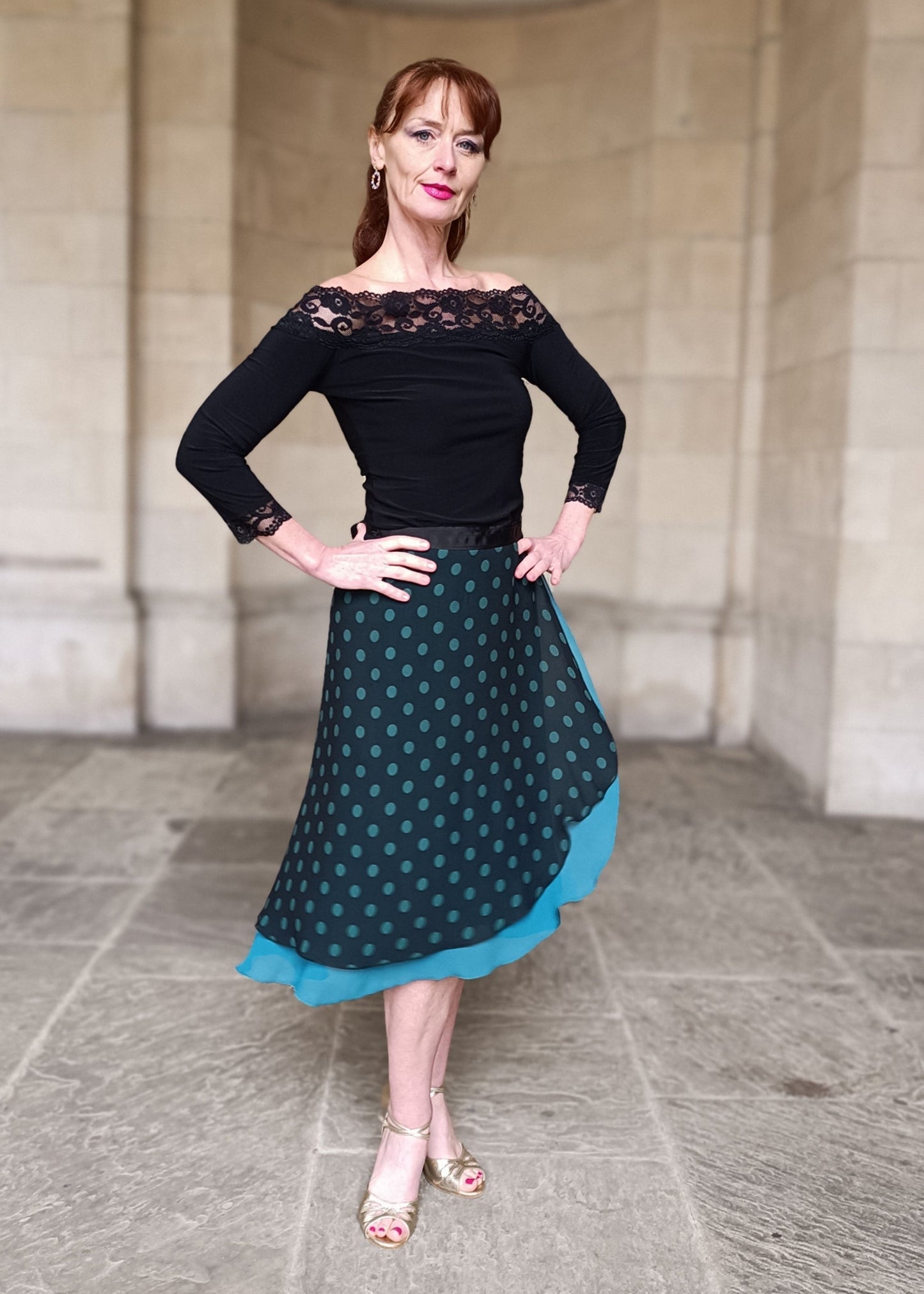 TANGO WRAP SKIRT Polka Dots