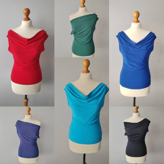 OBERON Tango top with open sleeves