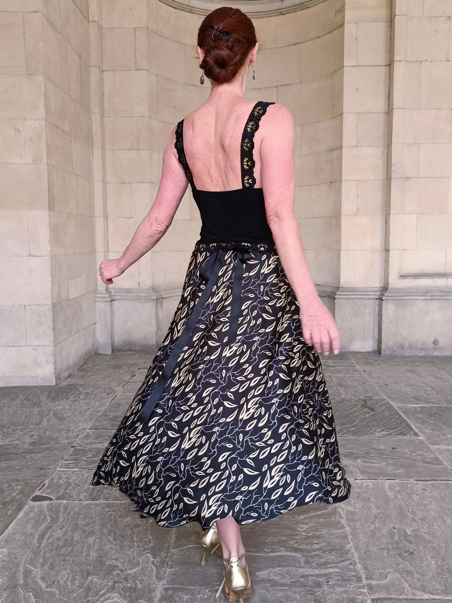SATIN WRAP skirt