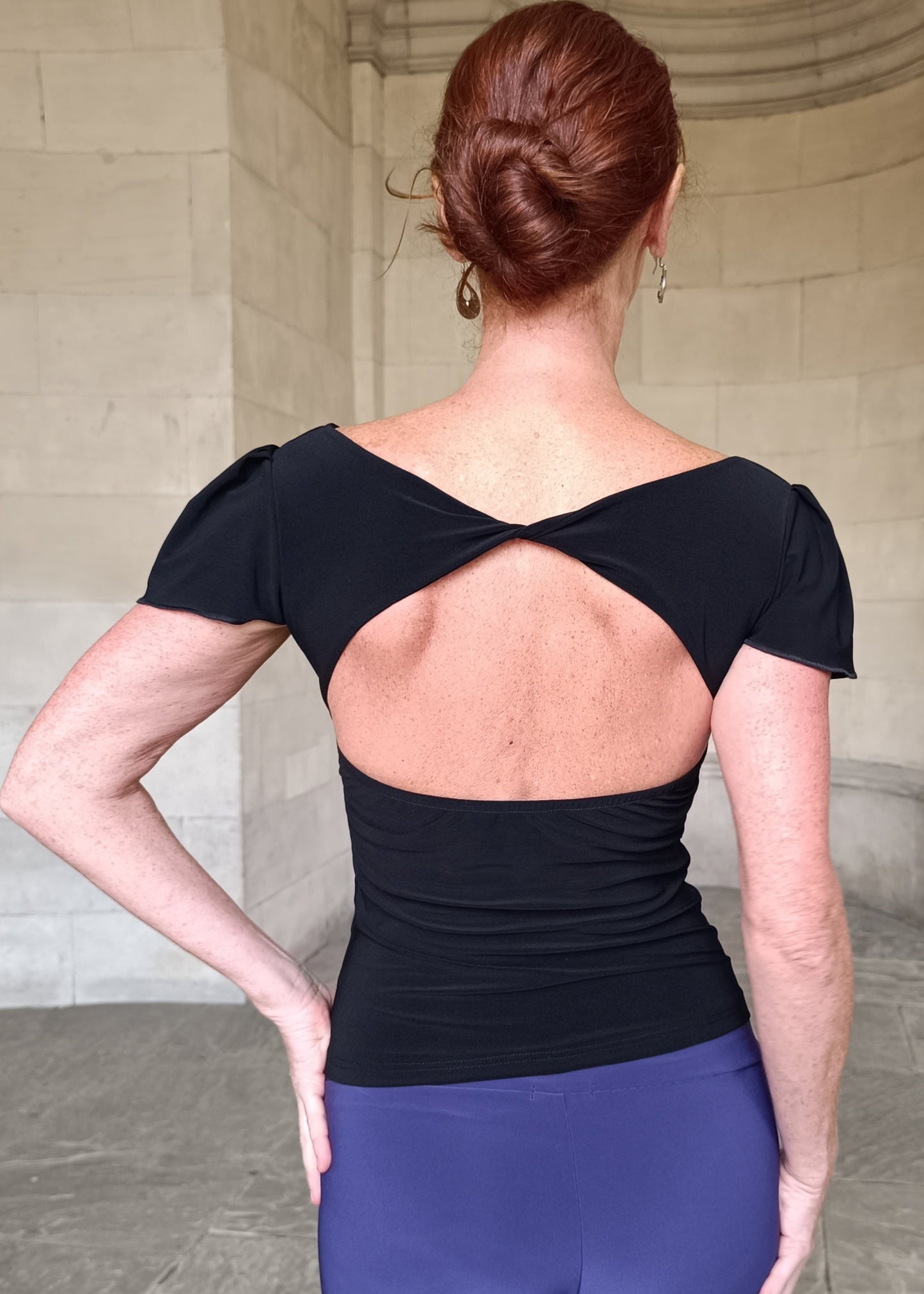ABRIL jersey top with sleeves