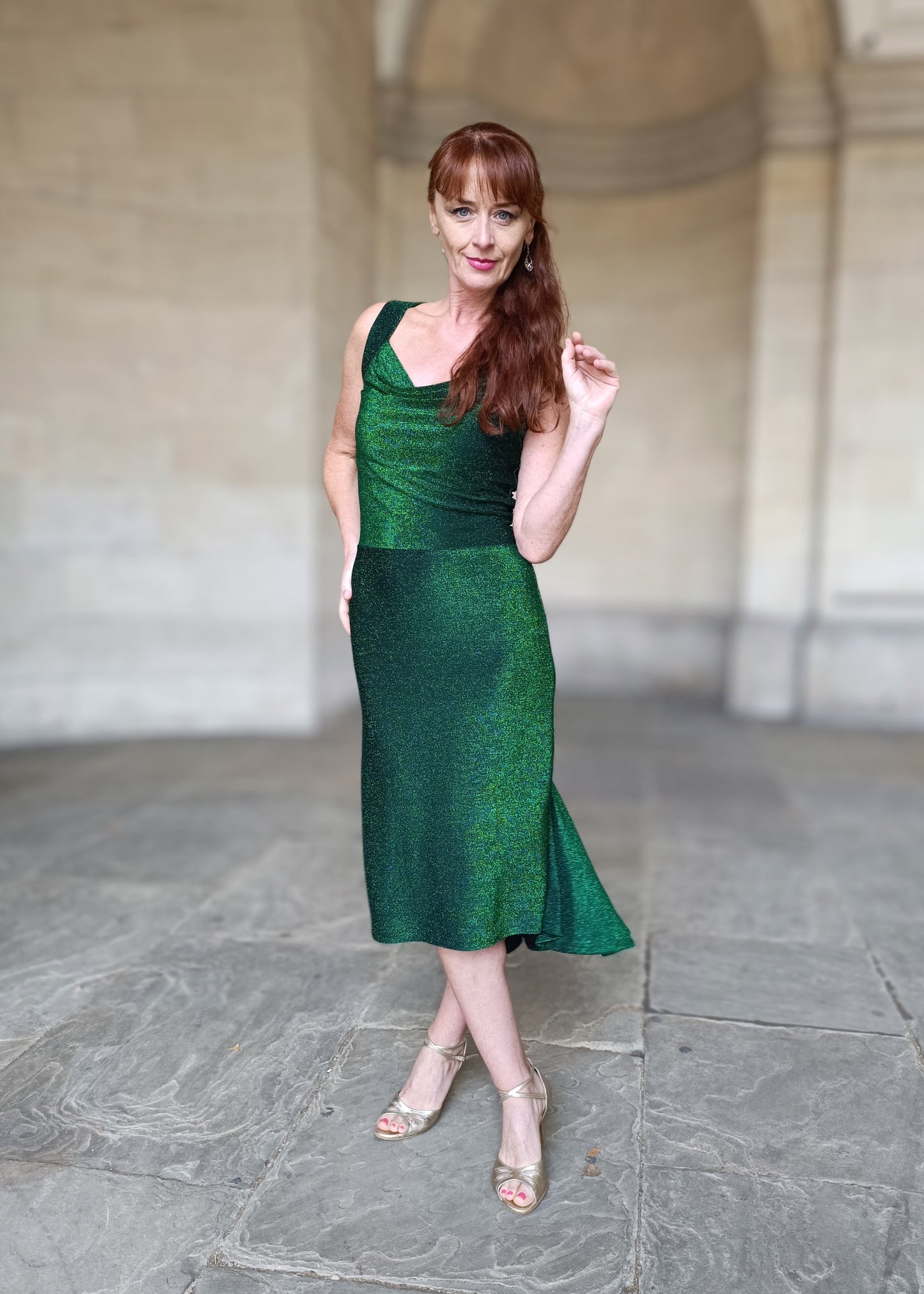 ROMINA Lurex dress