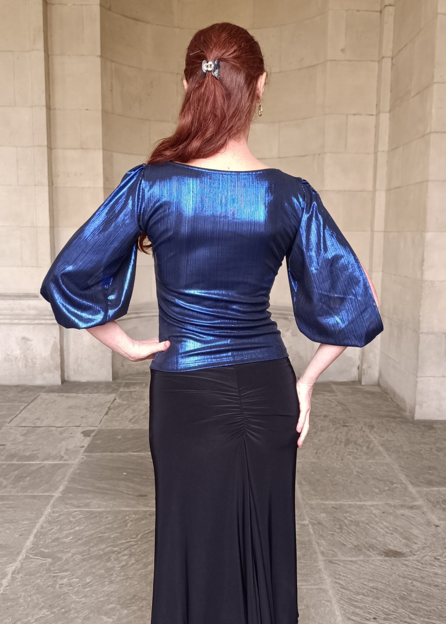 OBERON Tango top with open sleeves