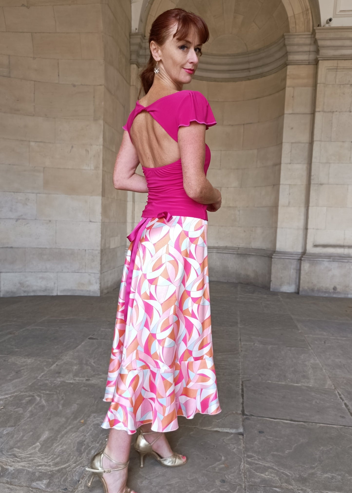 ABRIL jersey top with sleeves