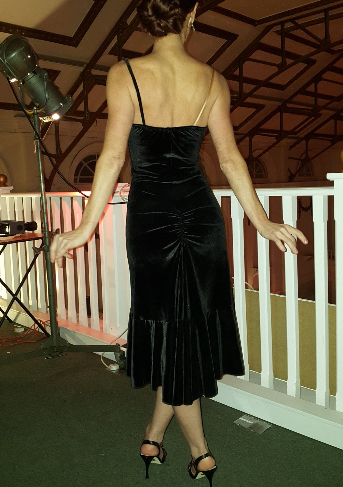 VALENTINA Velvet tango dress