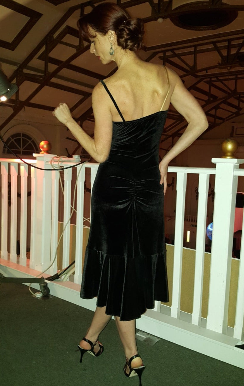 VALENTINA Velvet tango dress
