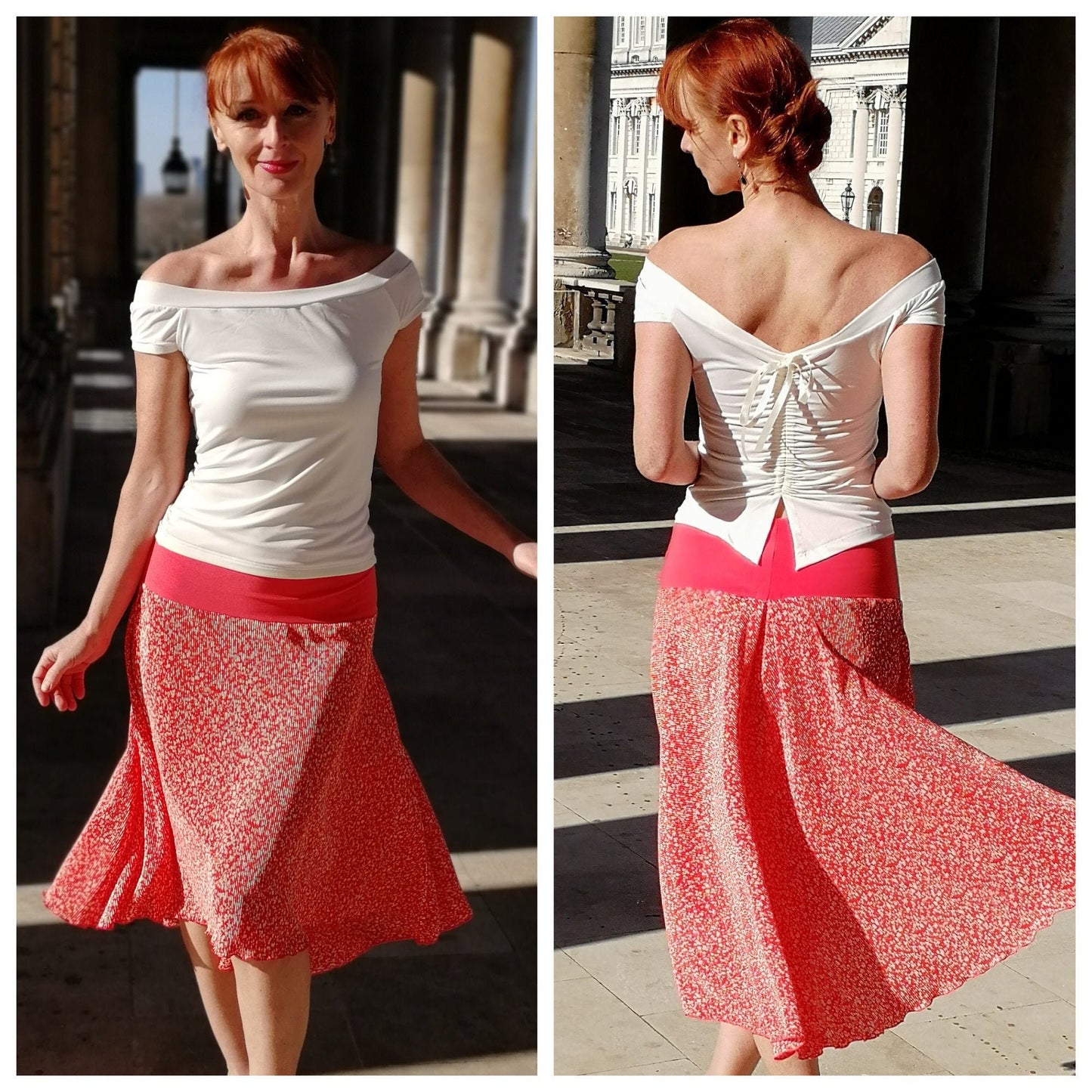 FELICITY short sleeve Bardot top