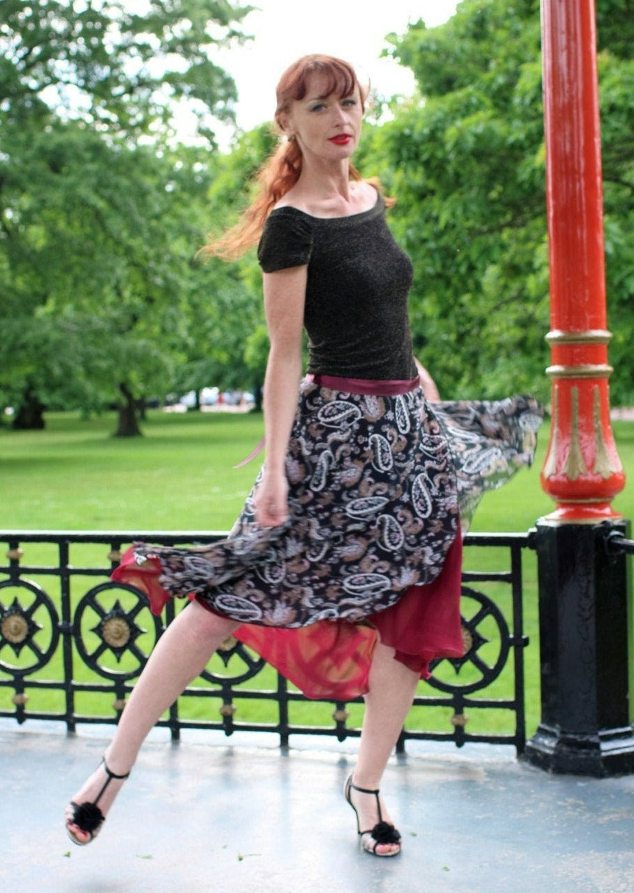 FLORINDA Short sleeve top with tie back