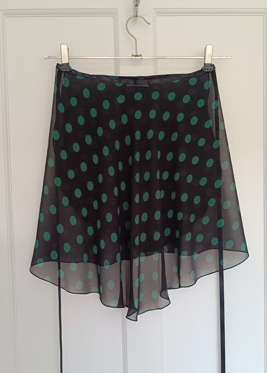 Ballet skirt: Green Polka Dots