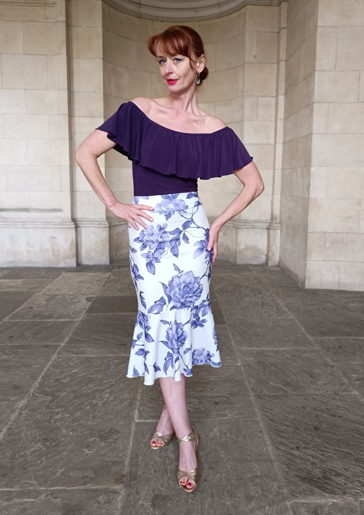 EVITA Tango frill skirt