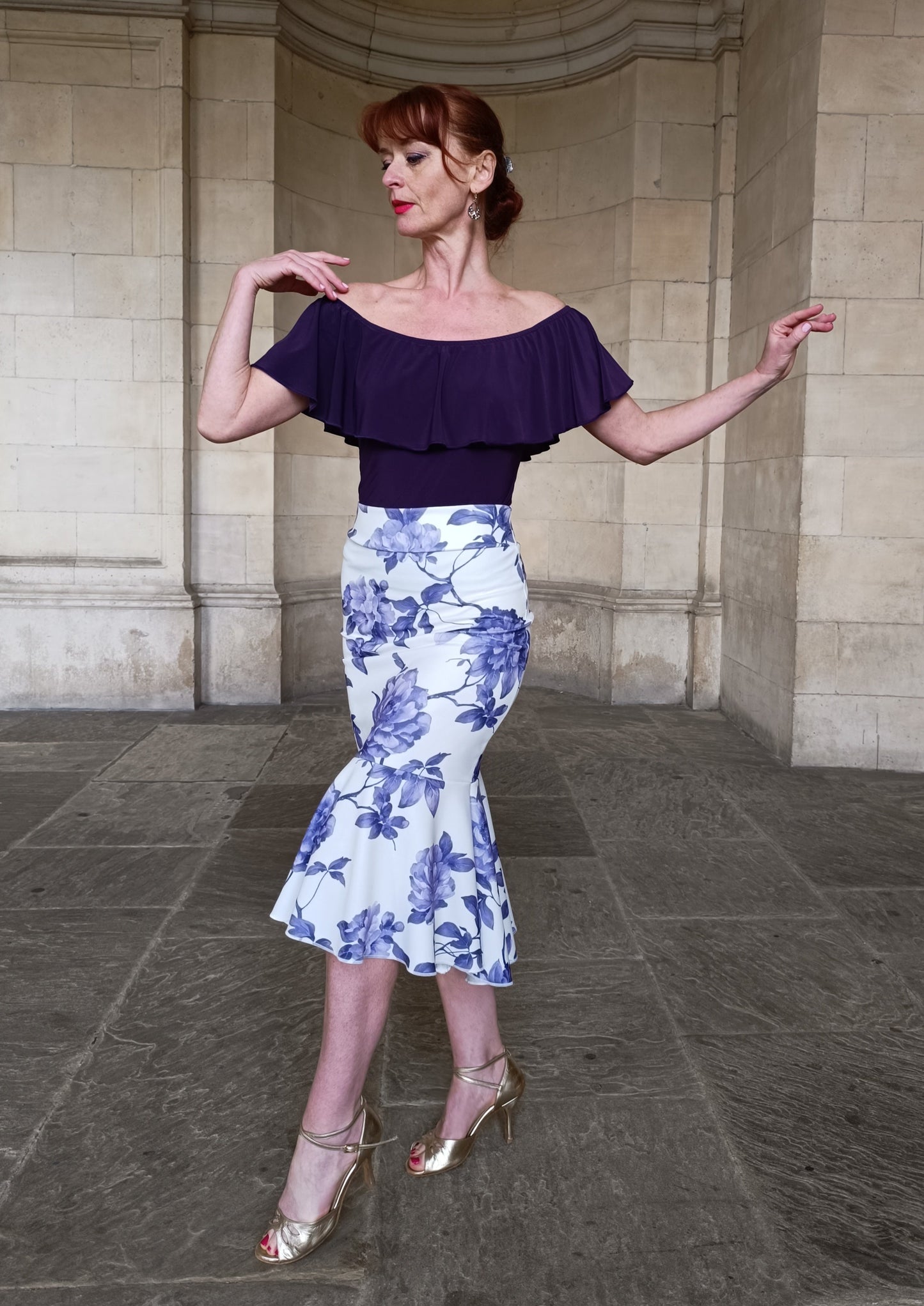 EVITA Tango frill skirt