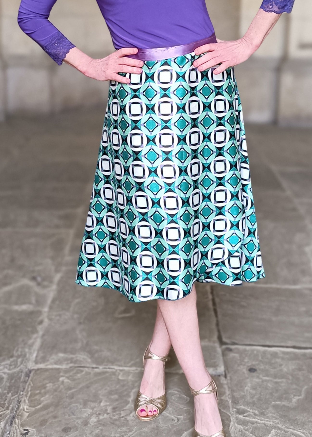 SATIN WRAP skirt
