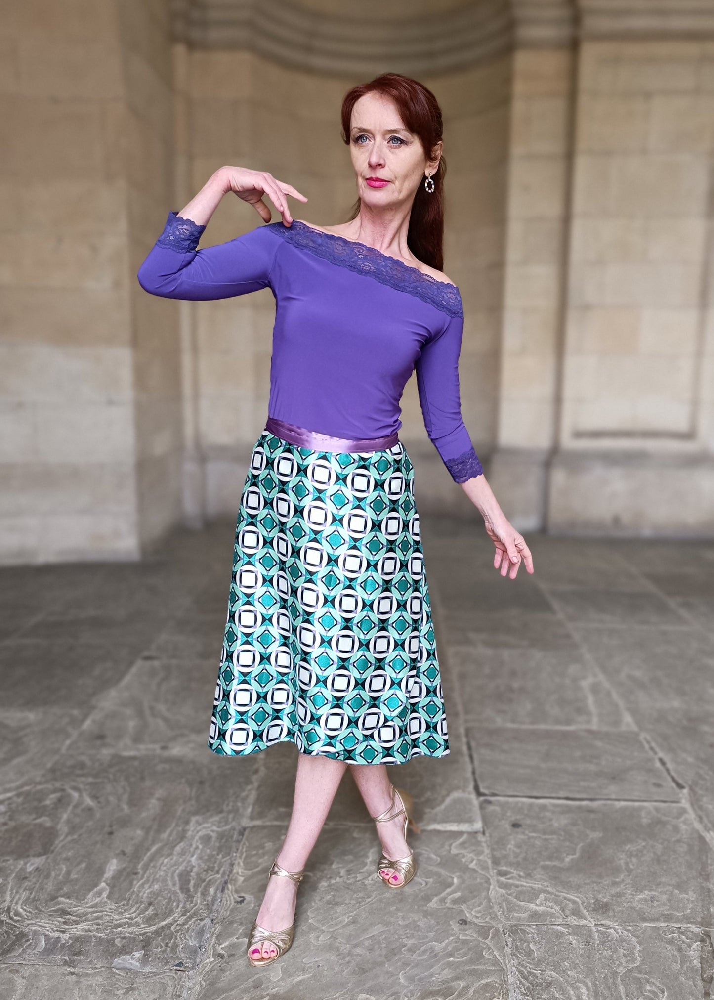 SATIN WRAP skirt