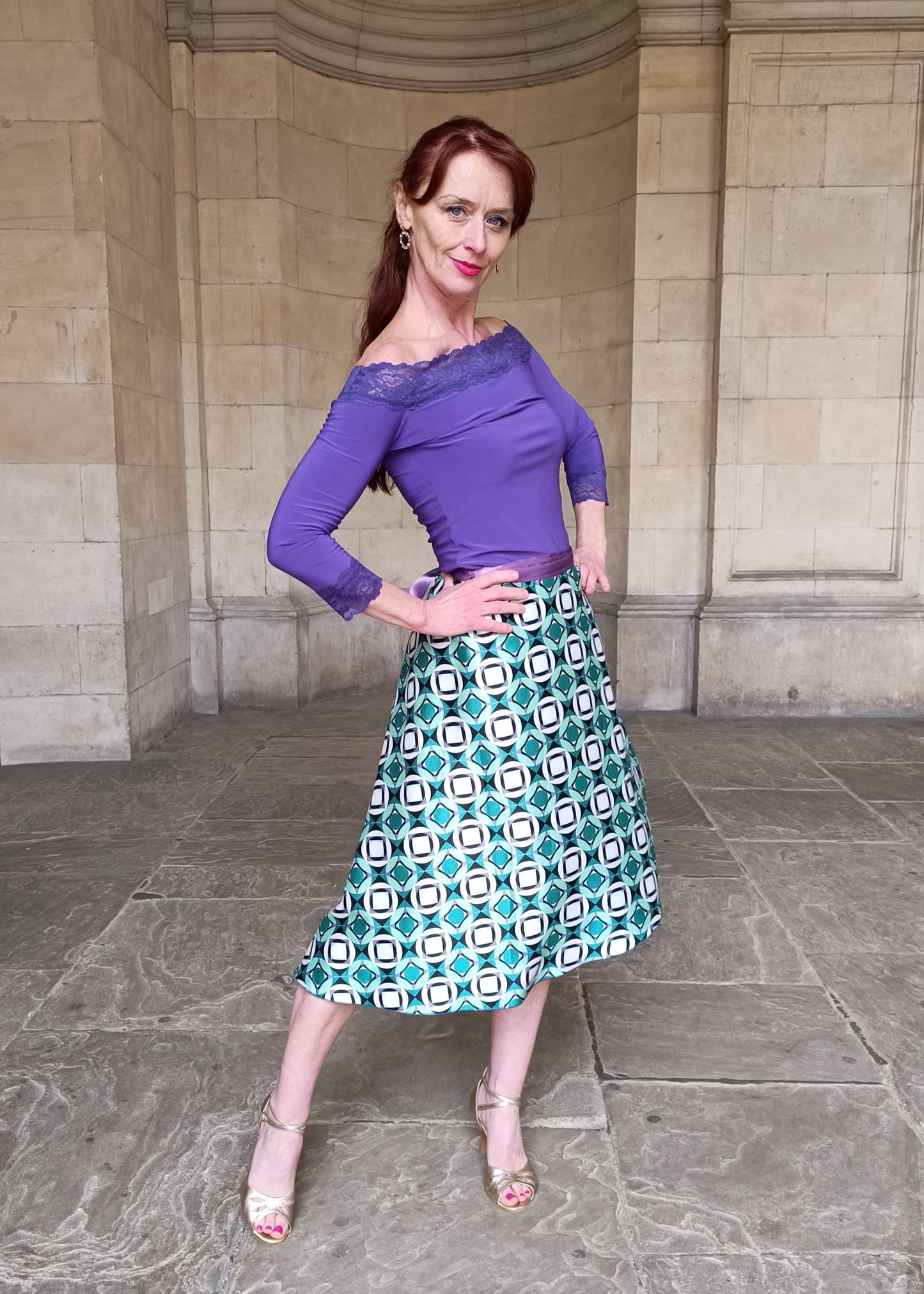 SATIN WRAP skirt