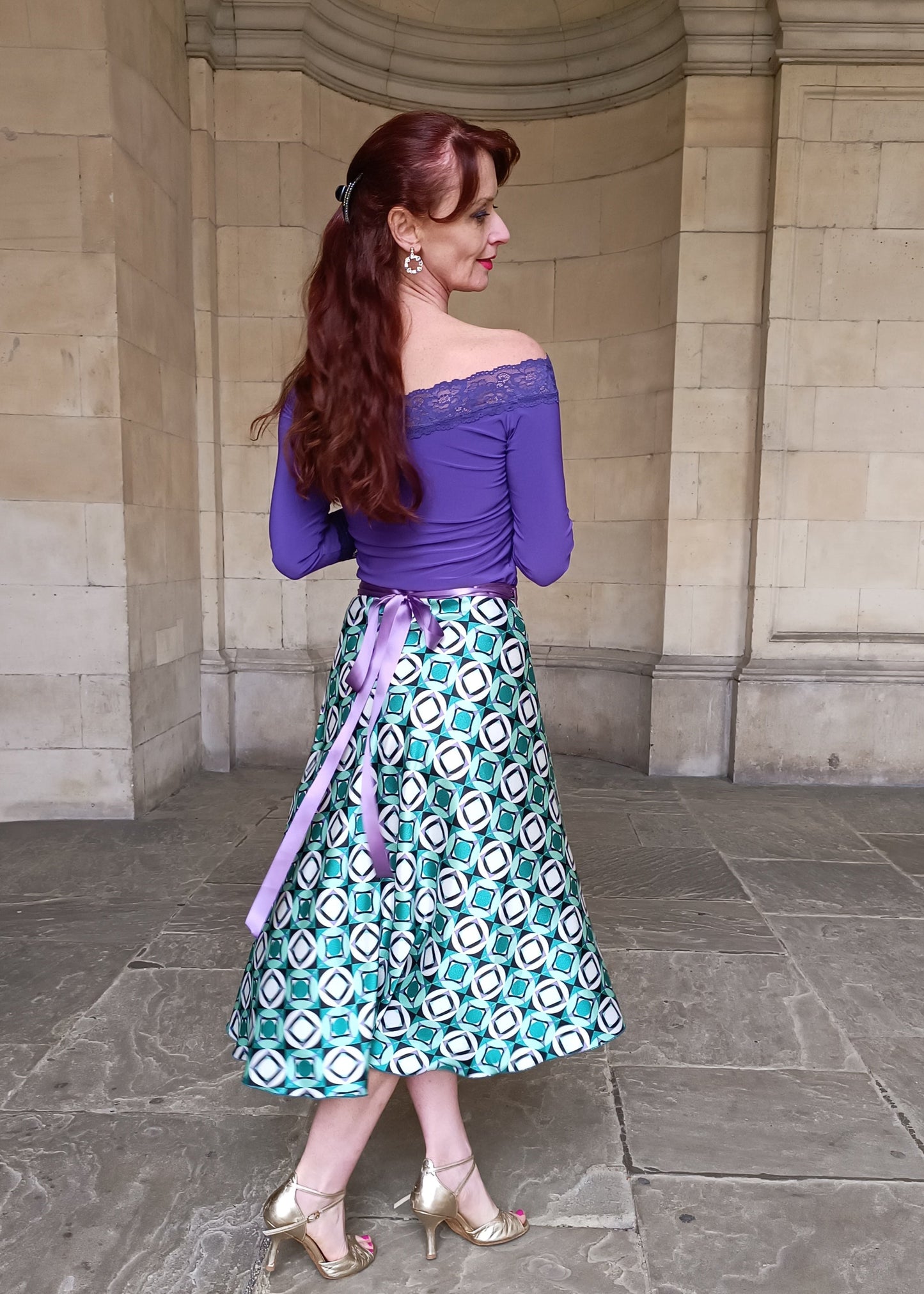SATIN WRAP skirt