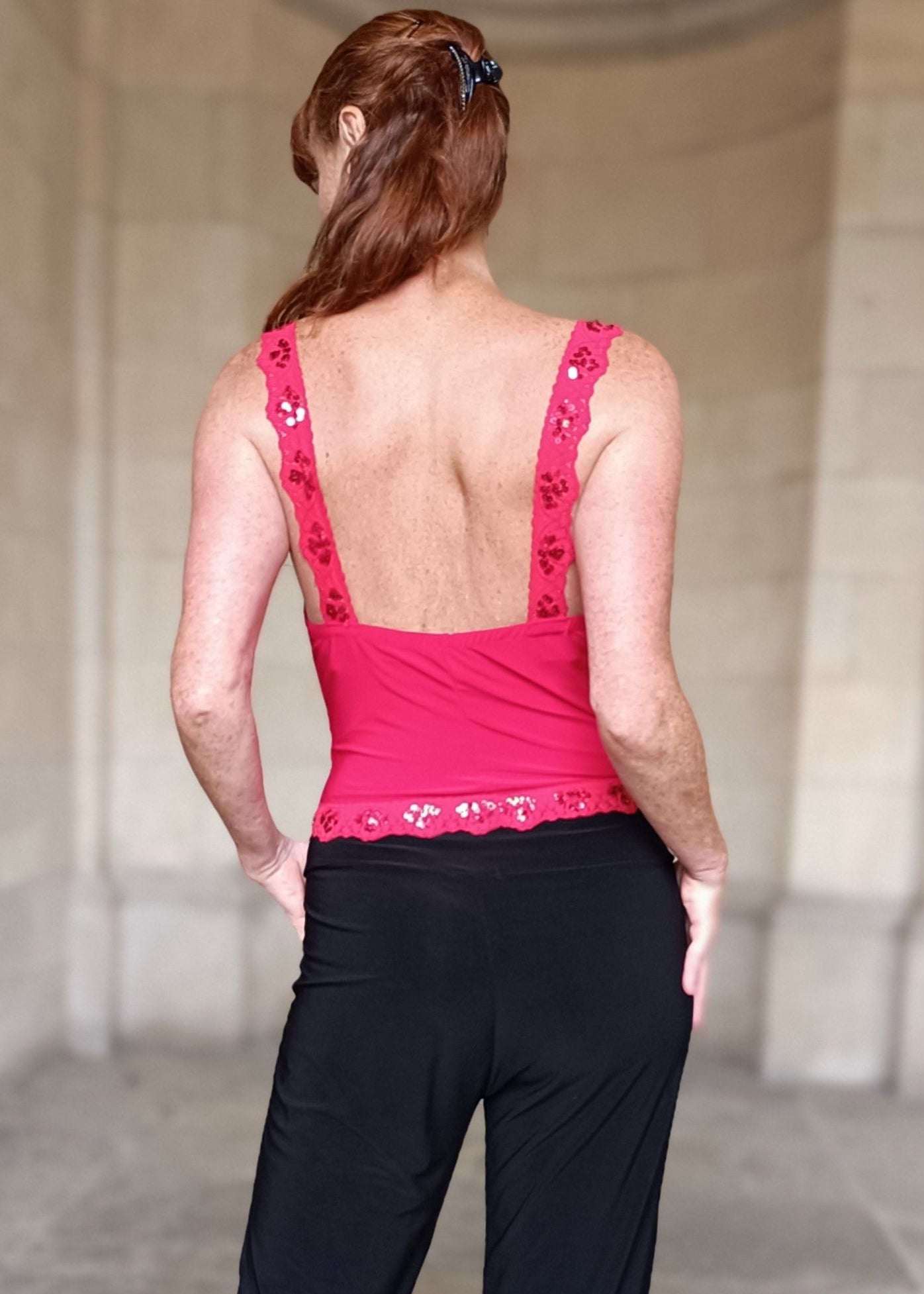 CLEO short strappy top