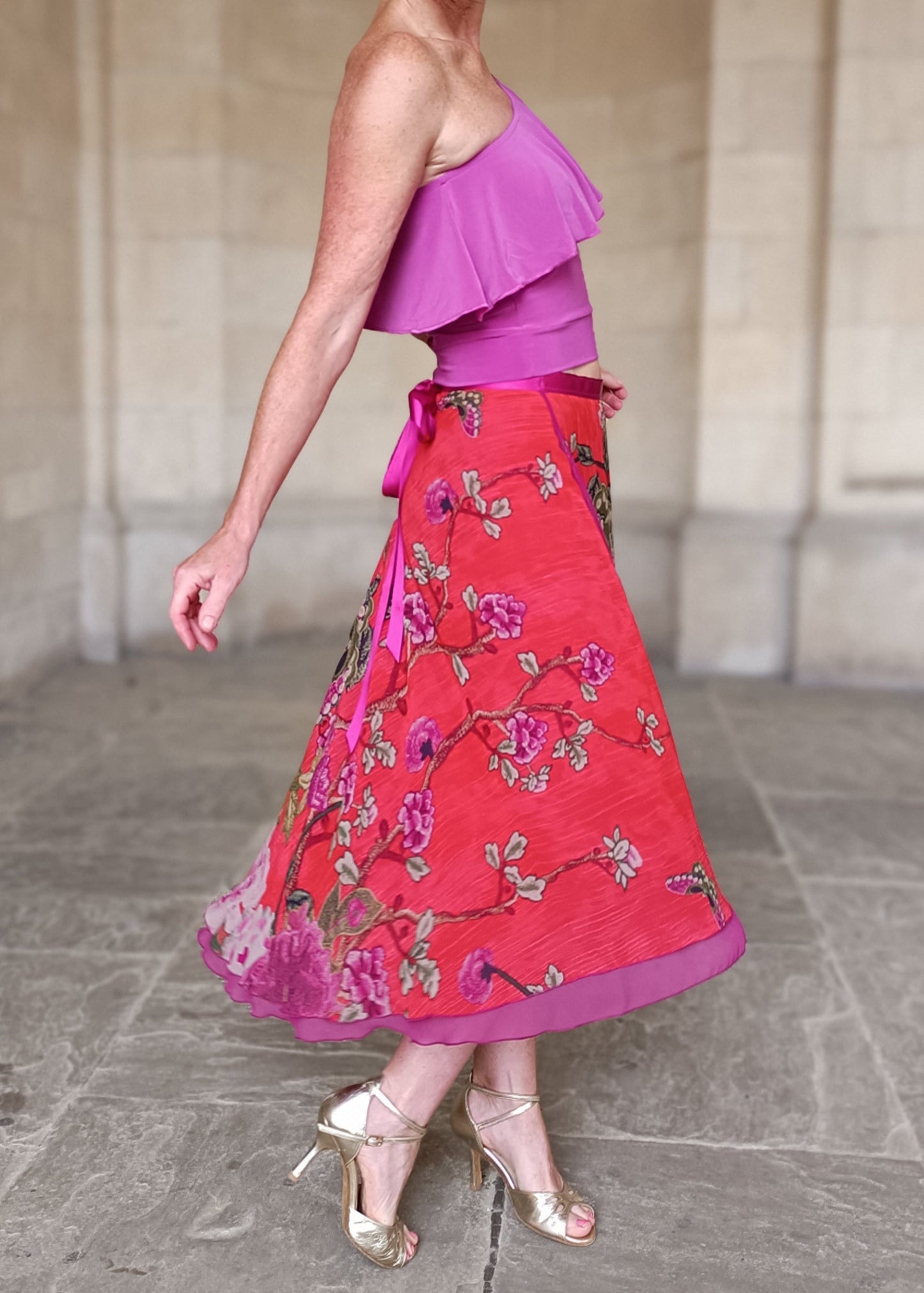 TANGO WRAP SKIRT Spice Floral