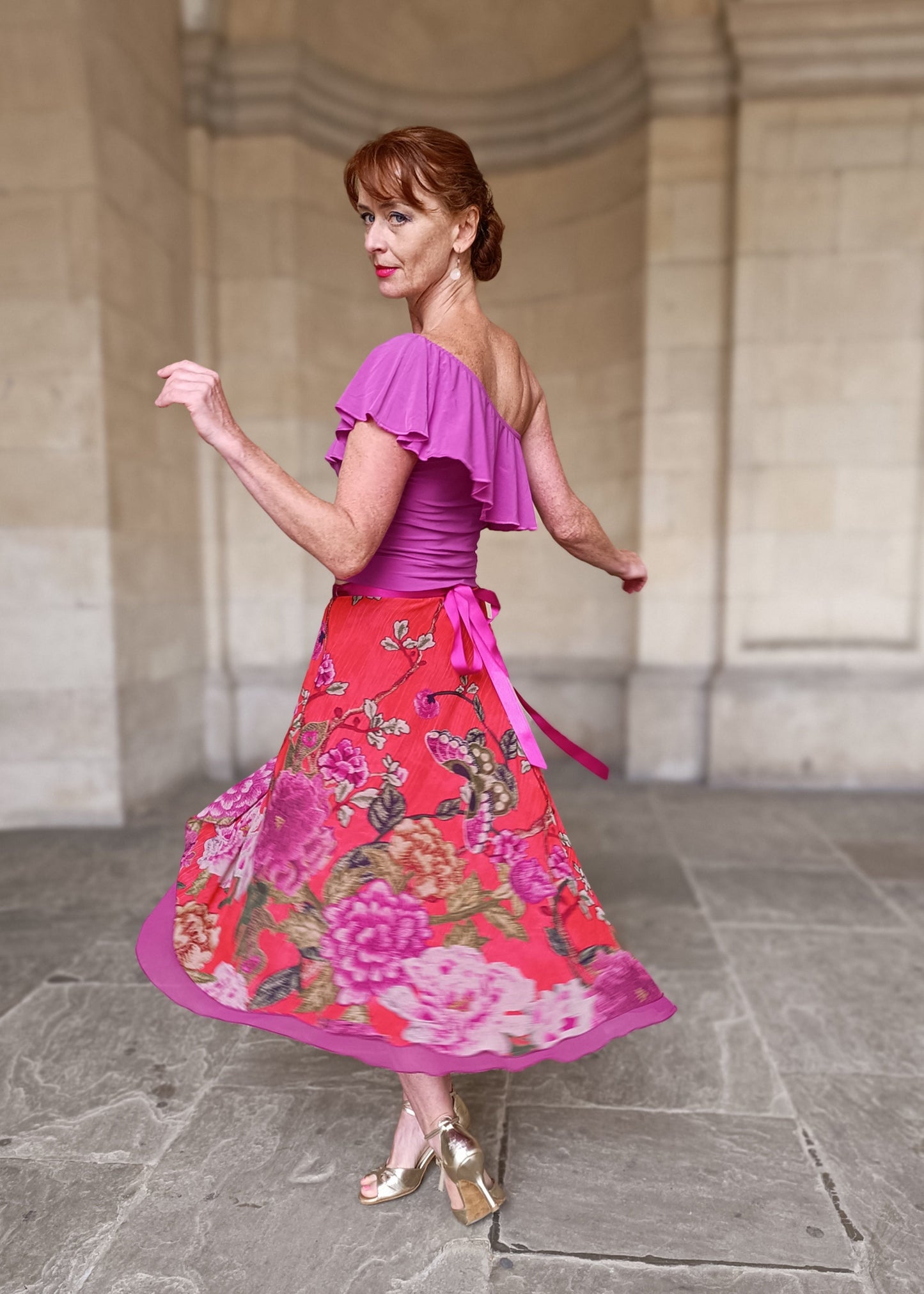 TANGO WRAP SKIRT Spice Floral
