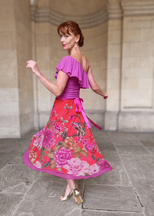 TANGO WRAP SKIRT Spice Floral