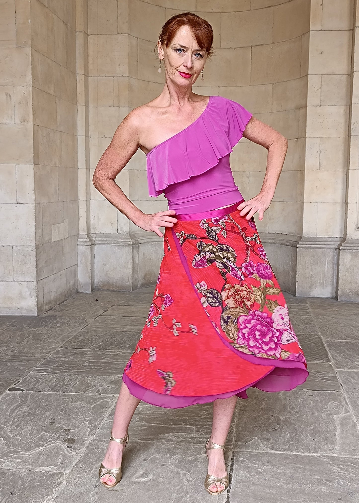 TANGO WRAP SKIRT Spice Floral