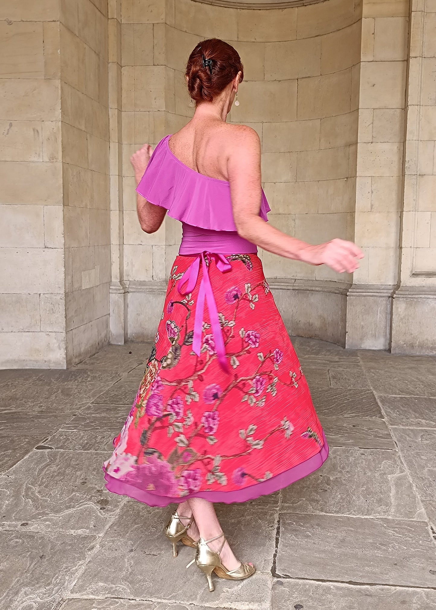 TANGO WRAP SKIRT Spice Floral