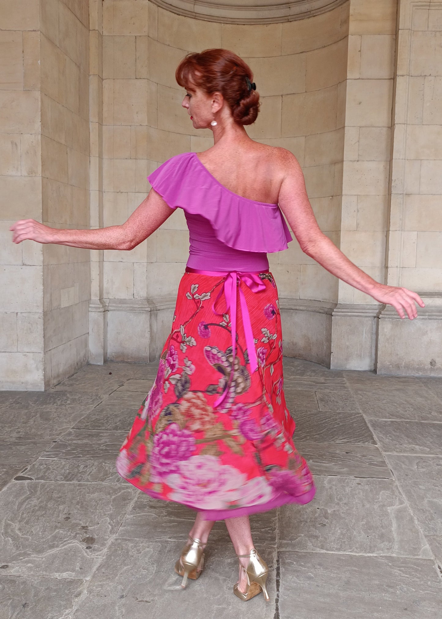 TANGO WRAP SKIRT Spice Floral