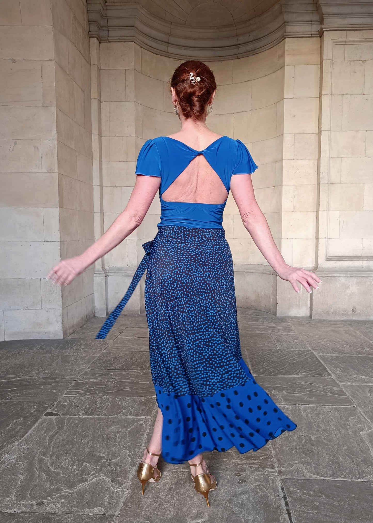 Wrap Skirt Double Dots