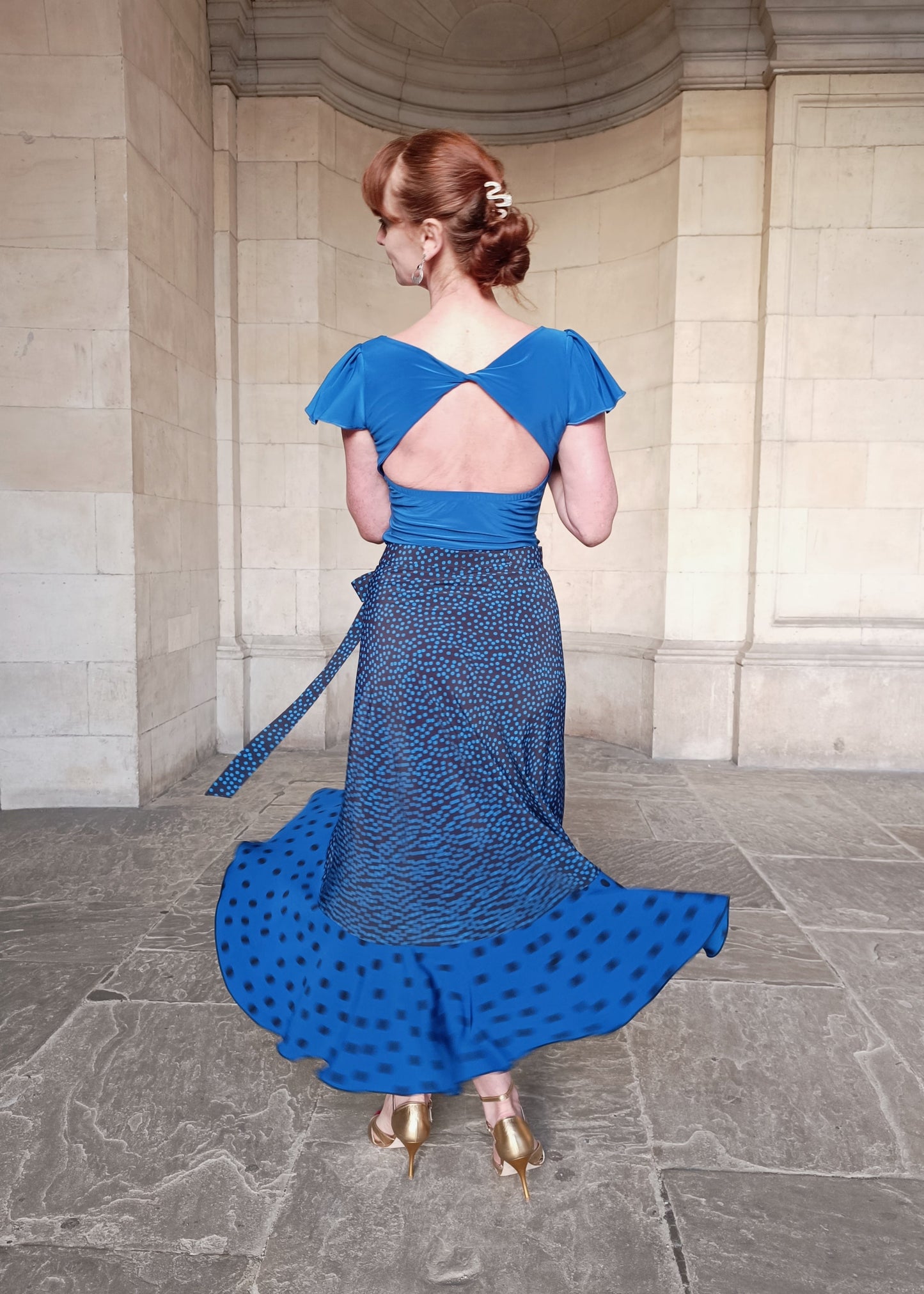 Wrap Skirt Double Dots