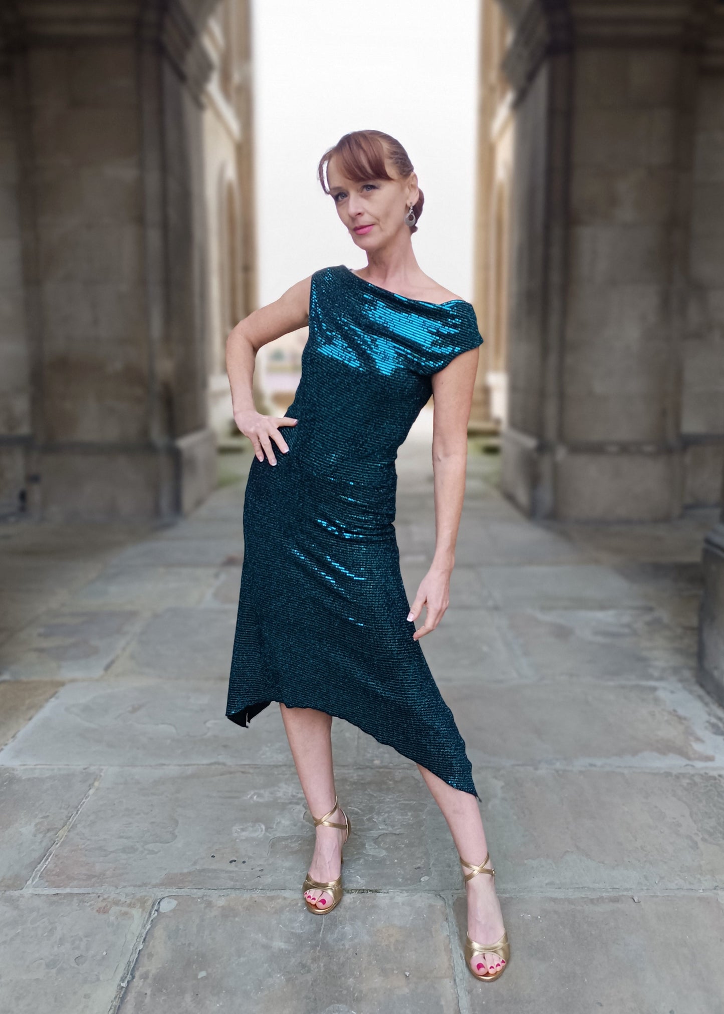 VELMA Lurex dress