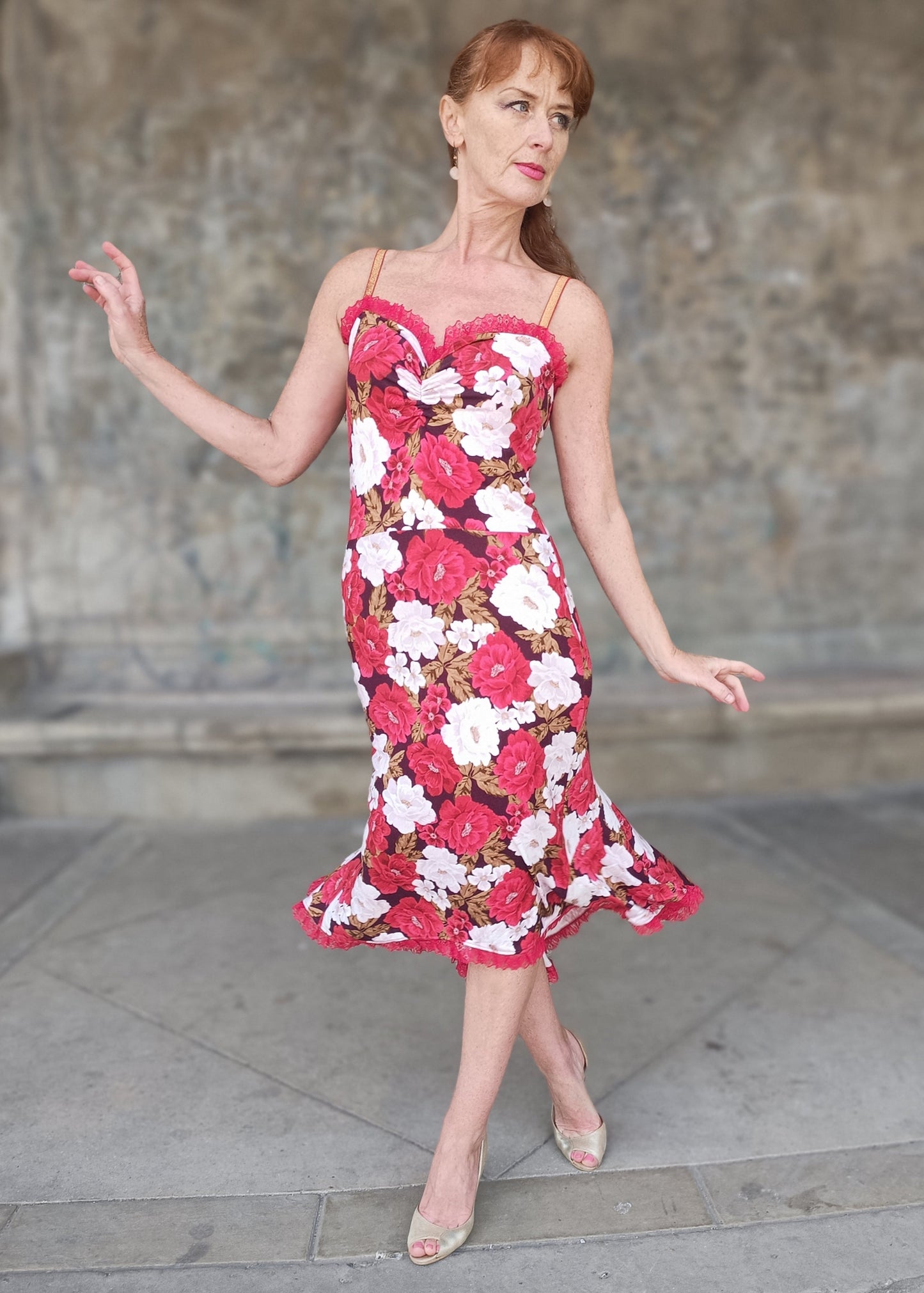 BETSY  Tango dress with back frill
