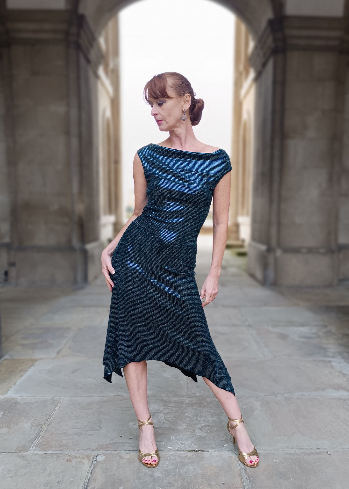 VELMA Lurex dress