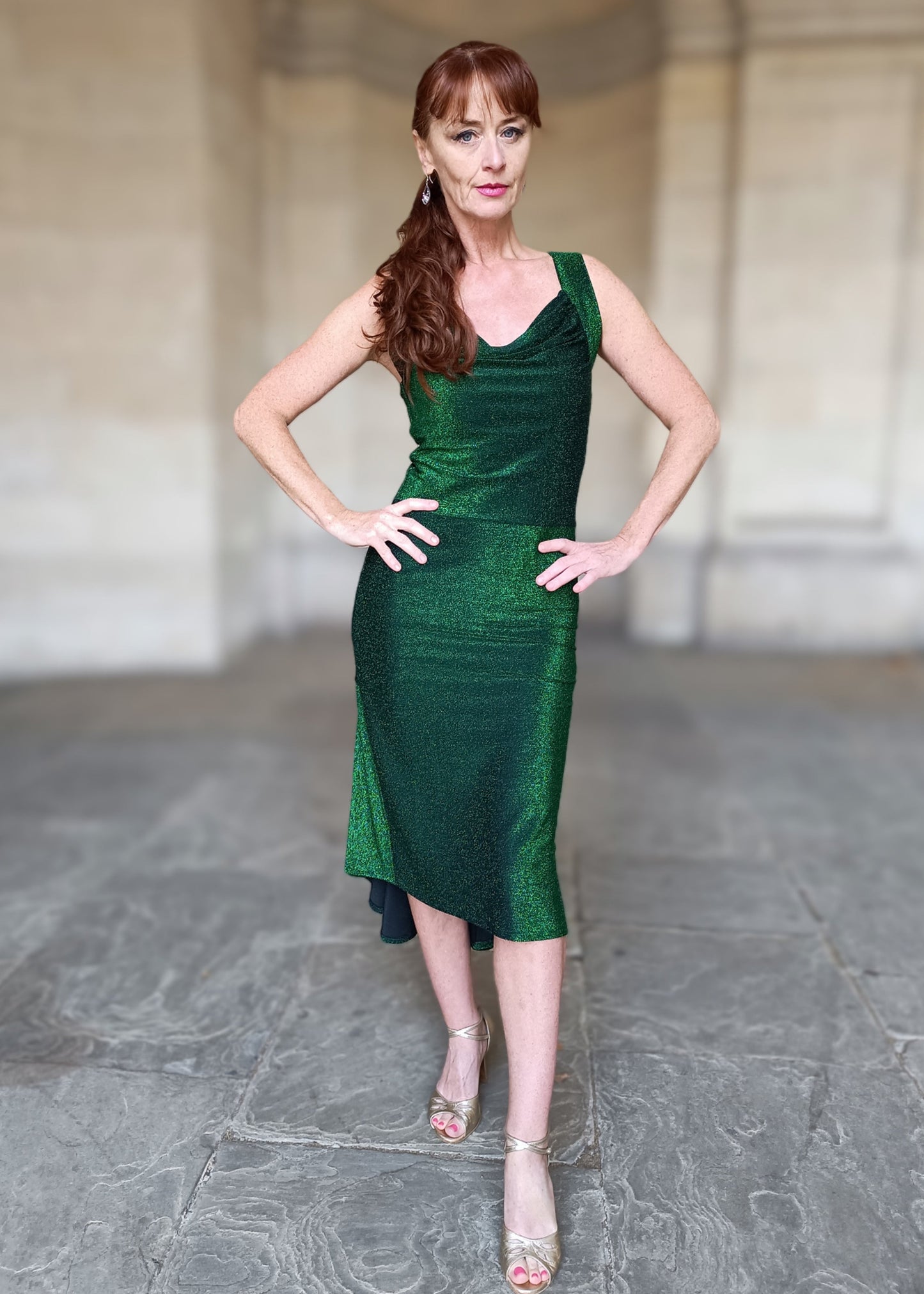 ROMINA  Lurex dress