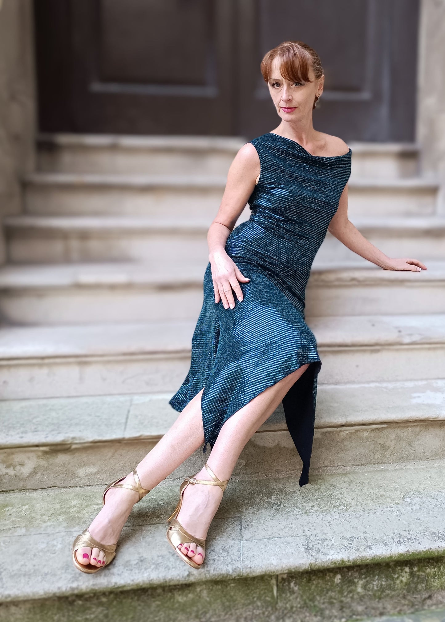 VELMA Lurex dress