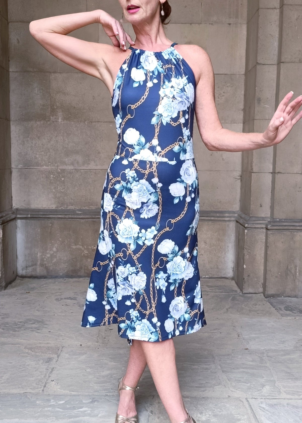 ABRIL Tango halterneck dress