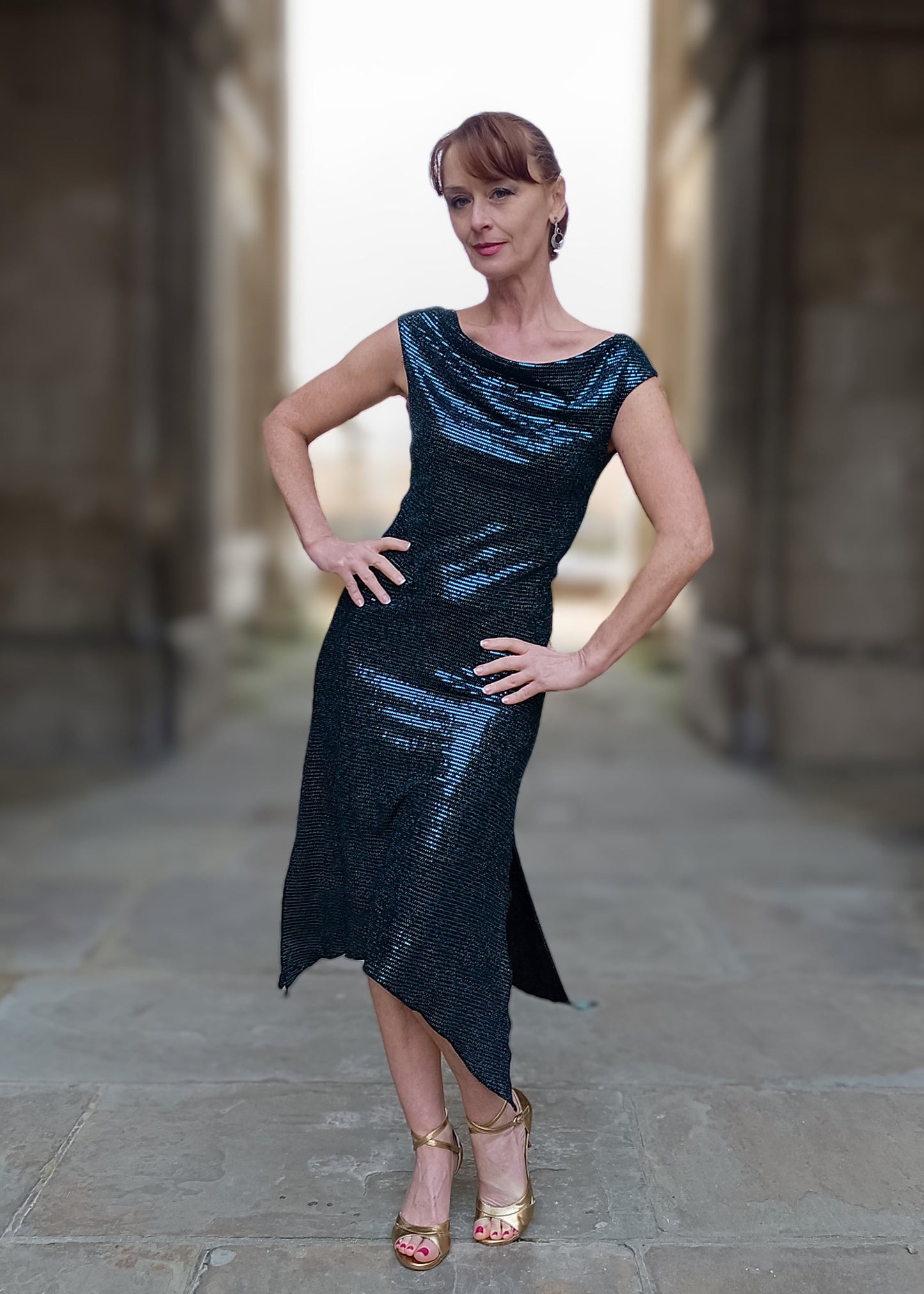VELMA Lurex dress
