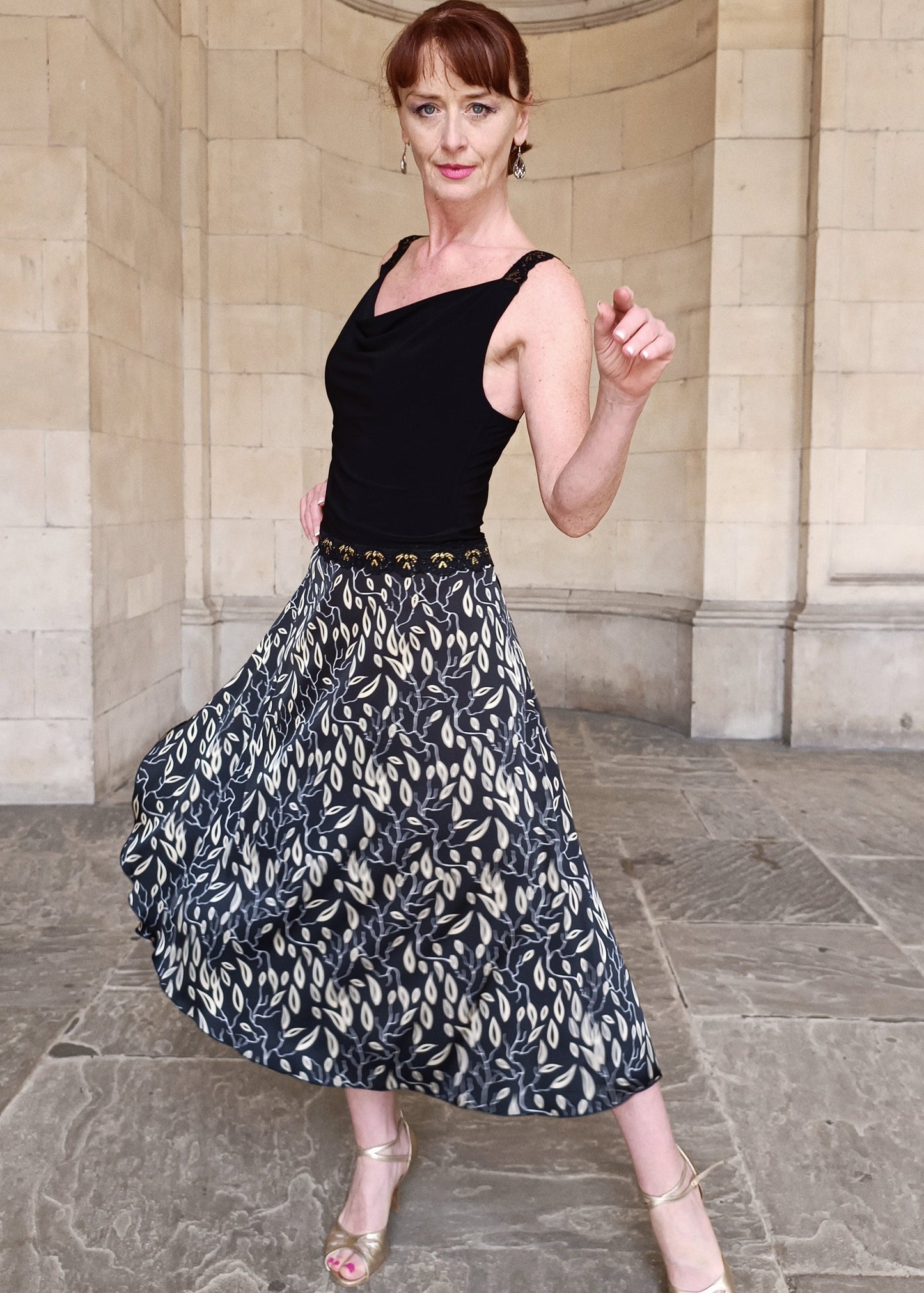 SATIN WRAP skirt